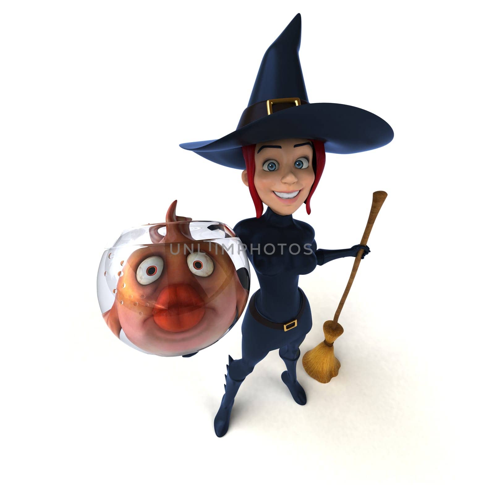 Sexy witch - 3D Illustration