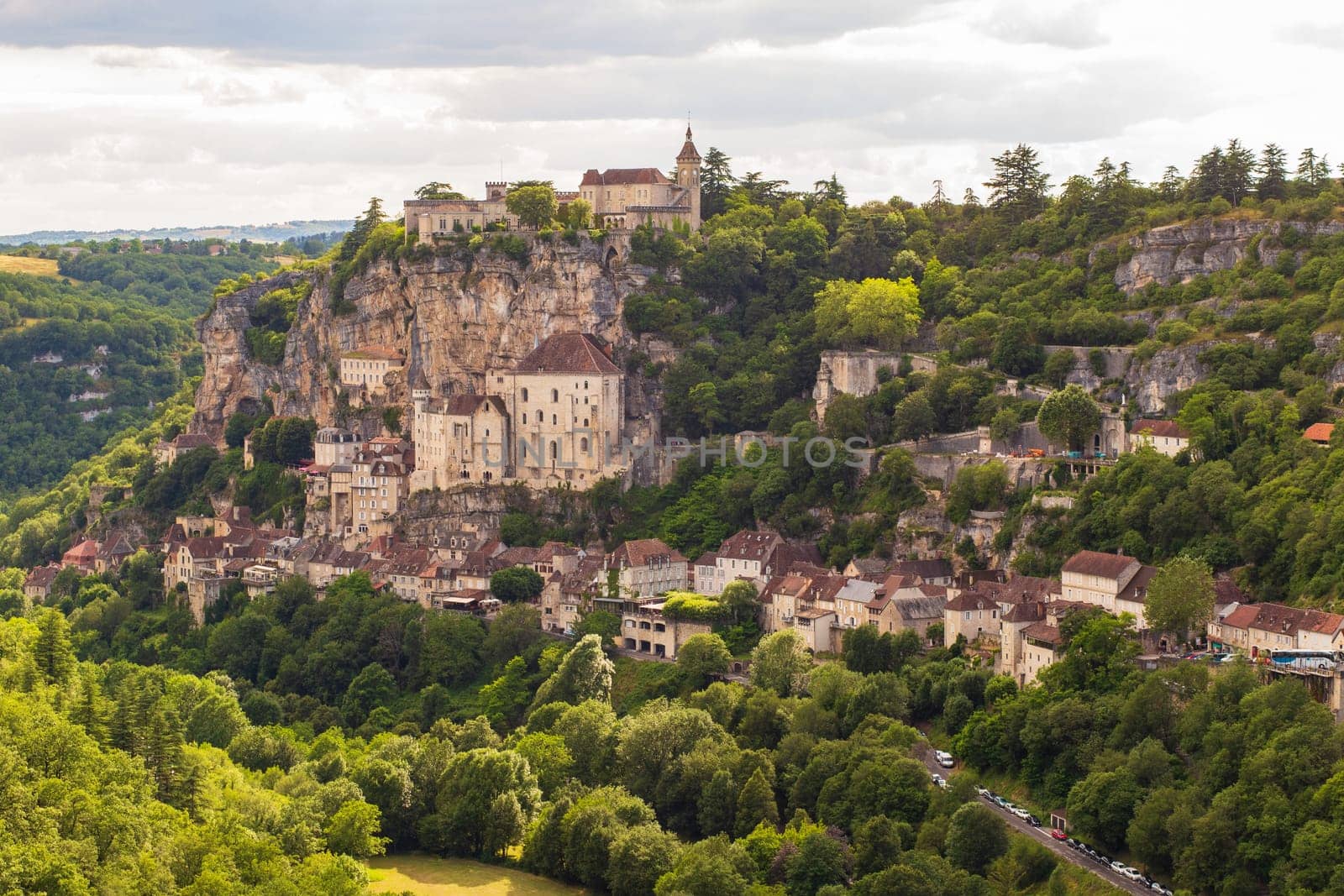 Rocamadour, a beautiful french village on a cliff,  Lot, Occitanie, France