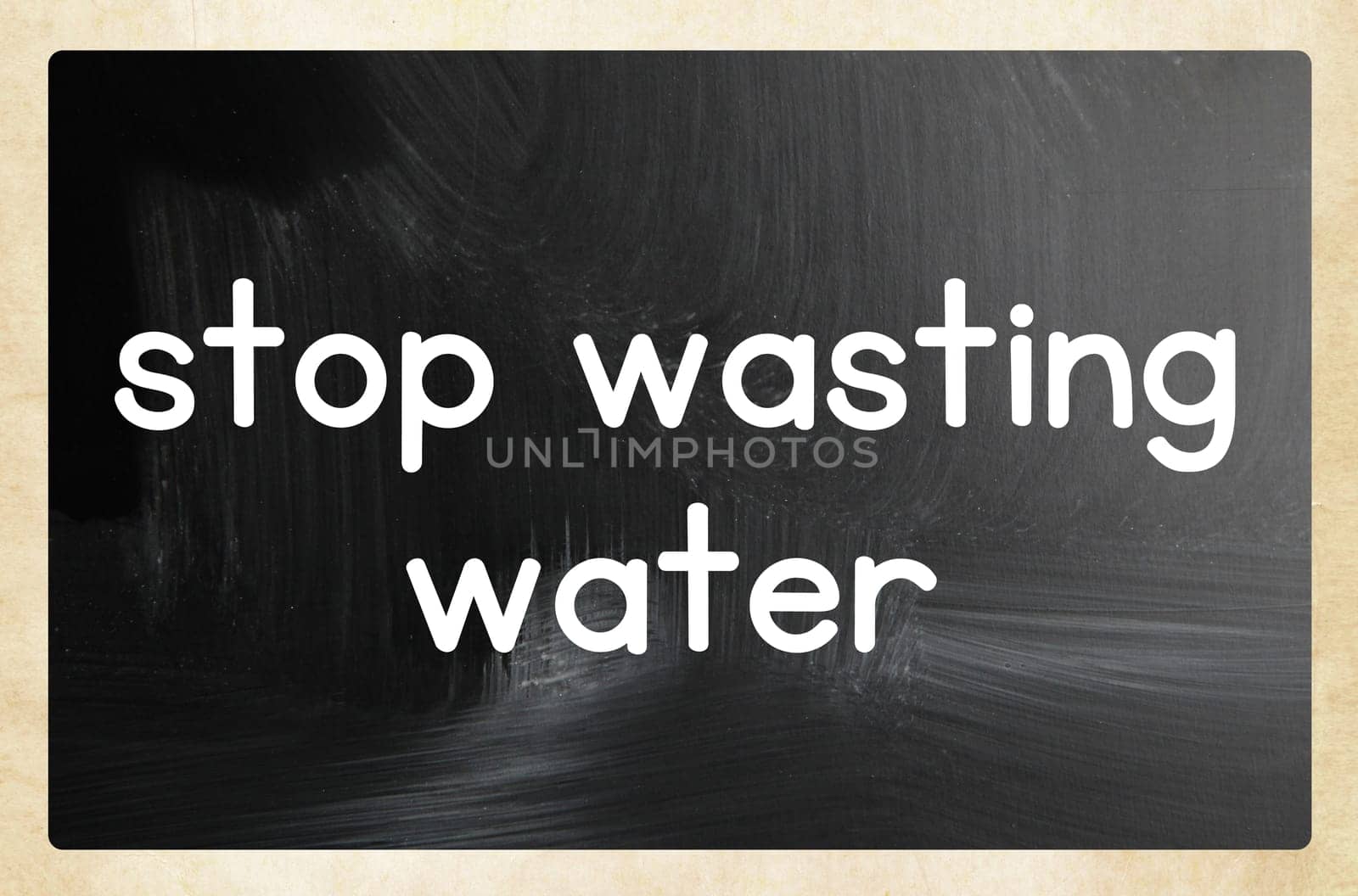 stop wasting water
