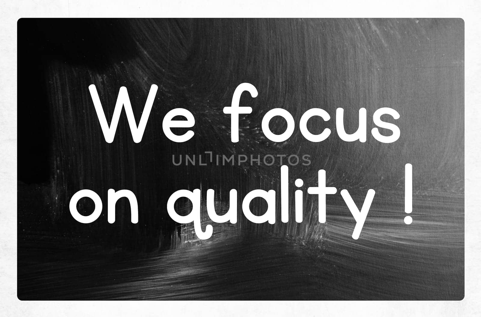 we focus on quality concept