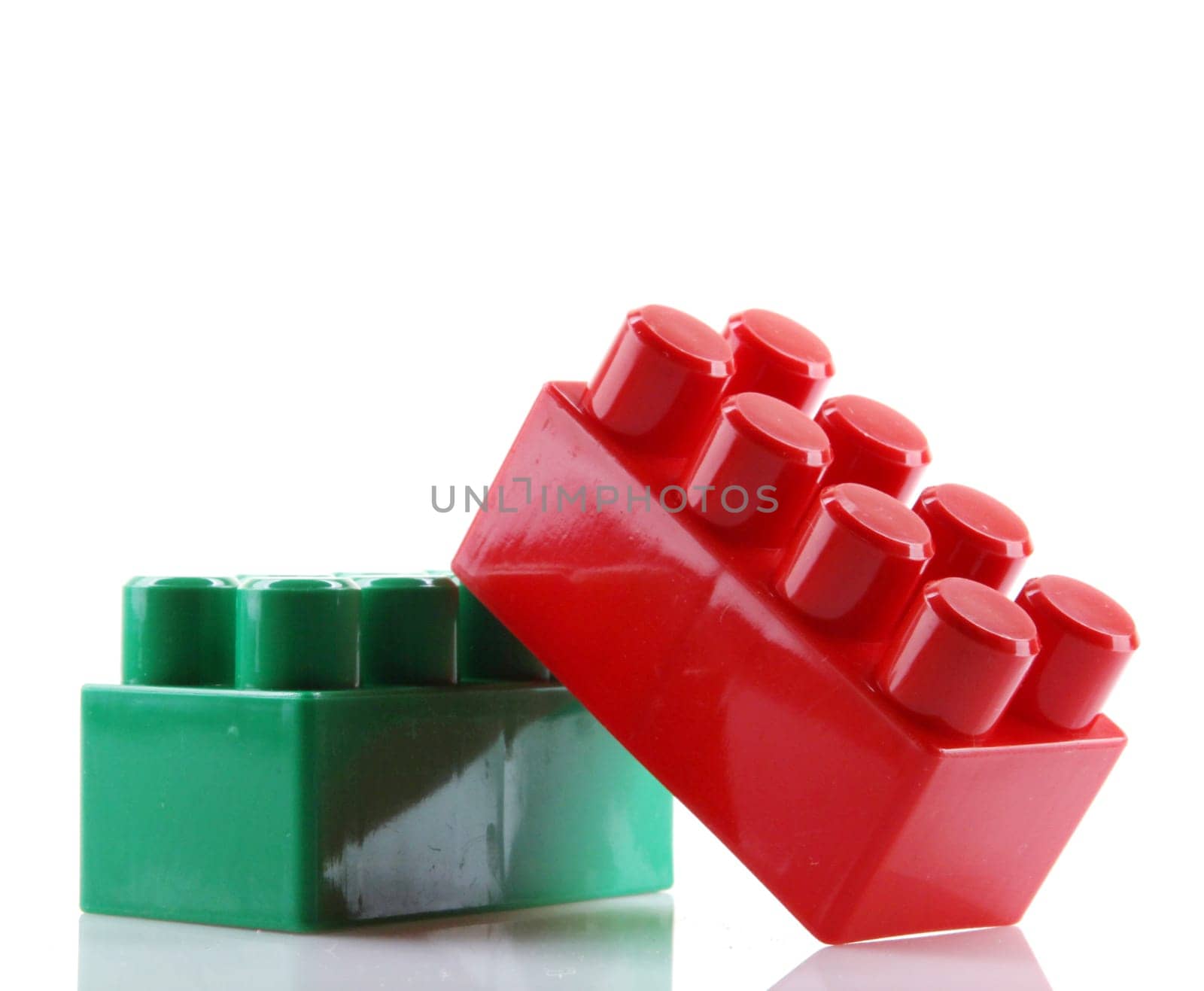 Plastic Blocks Isolated On White