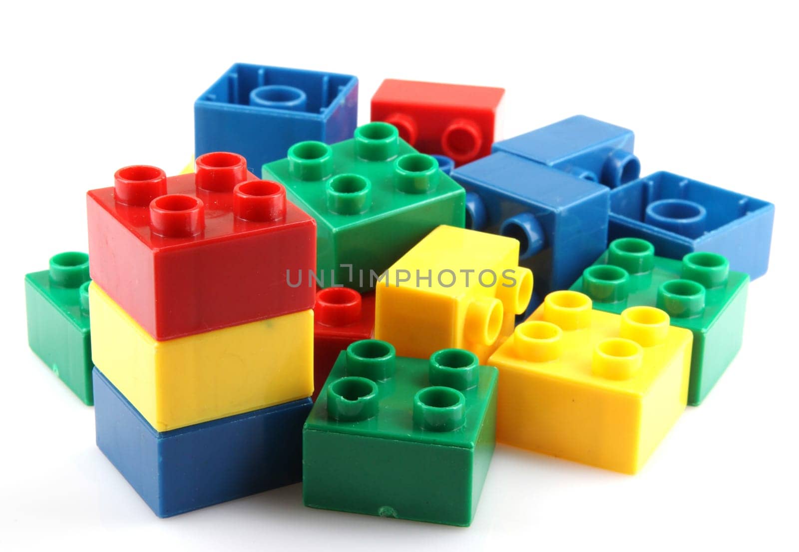 Building Blocks Isolated On White