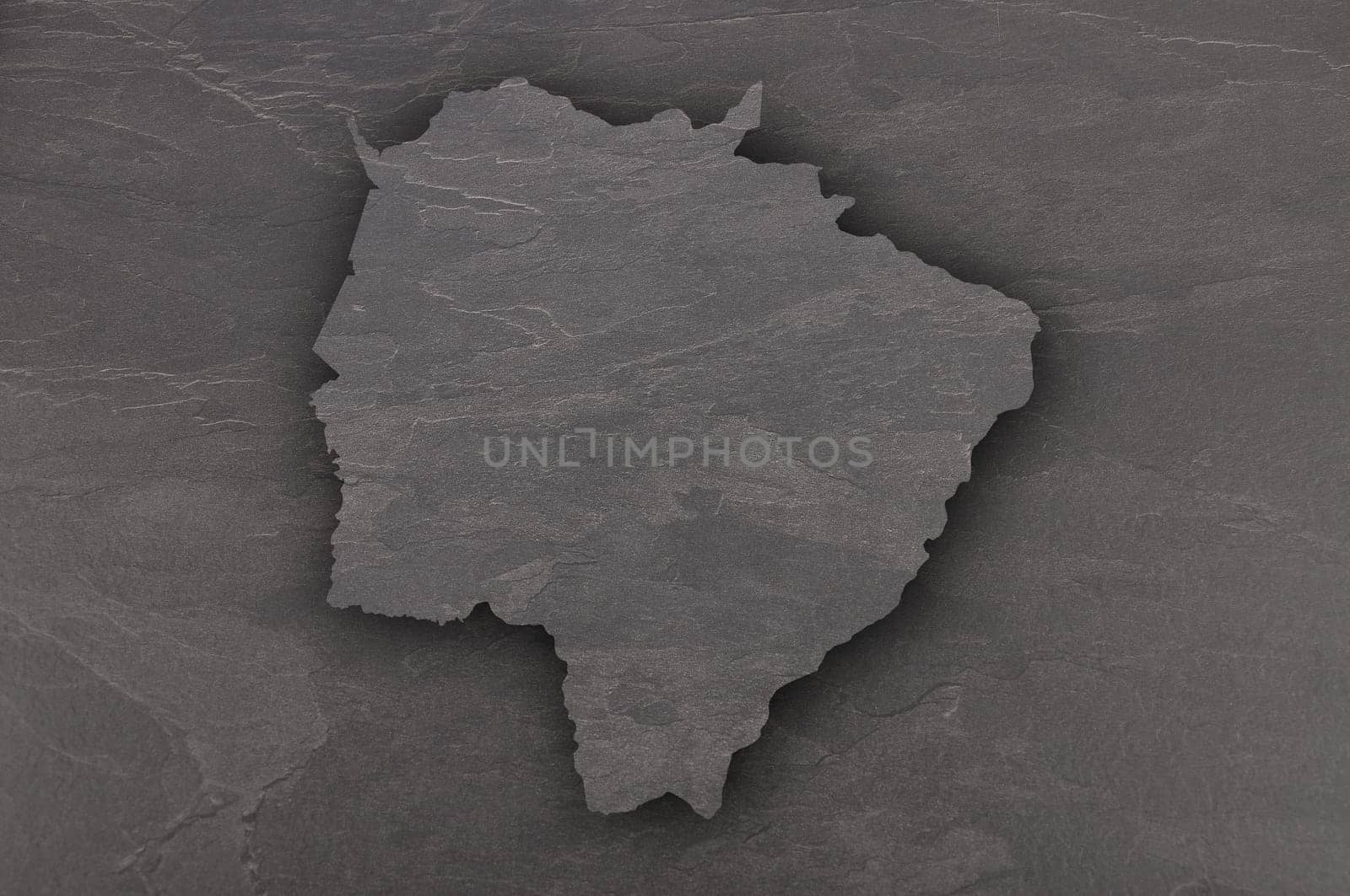Map of Mato Grosso do Sul on dark slate