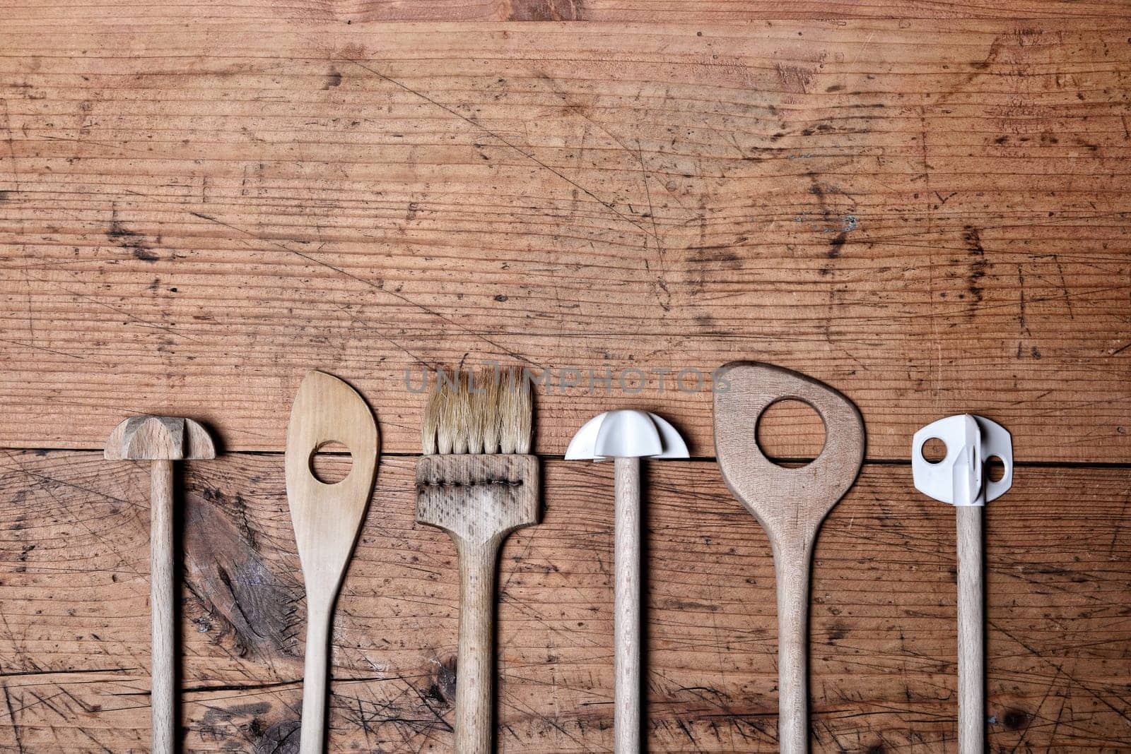 old cooking spoon background kitchen