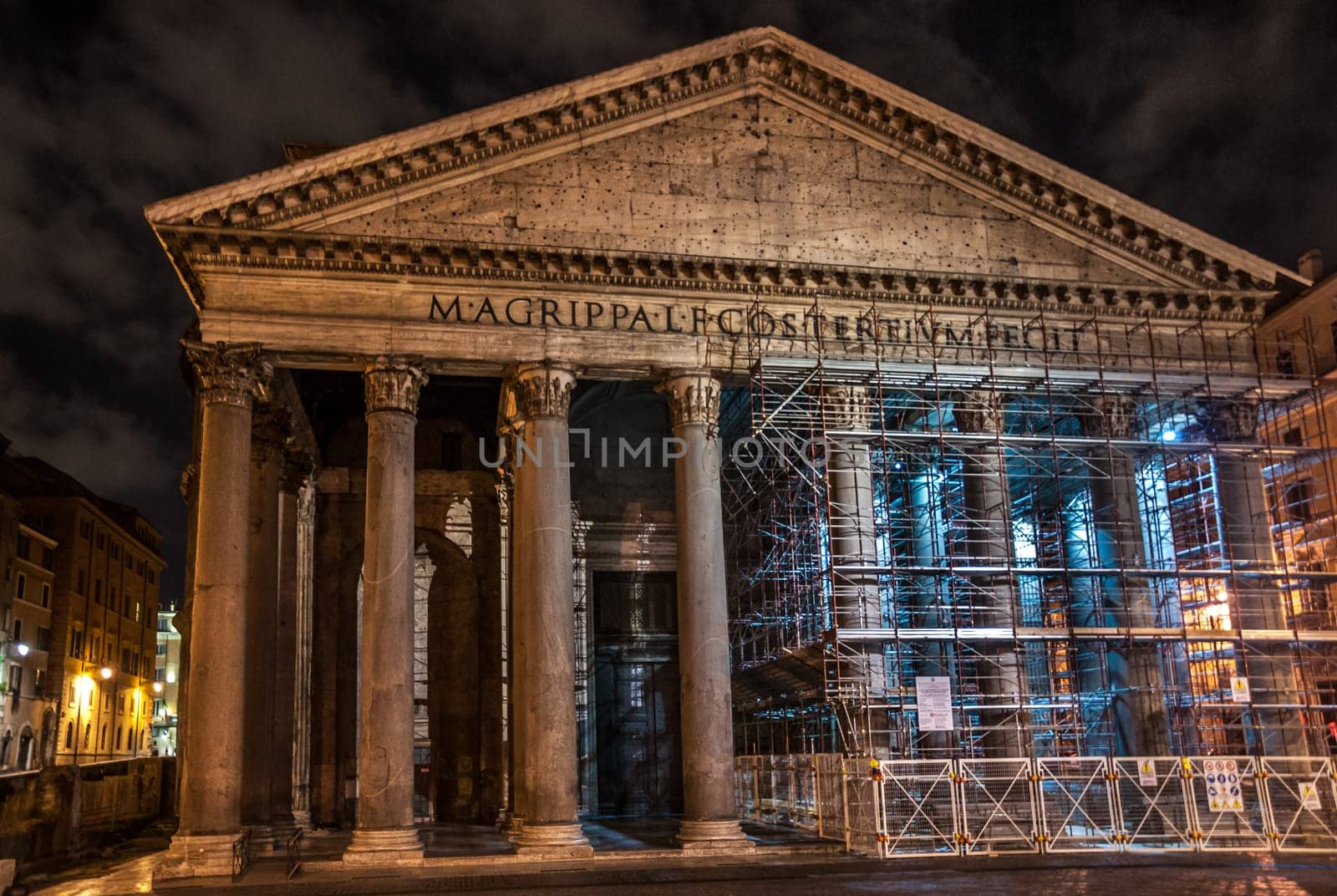 The ancient and famous Pantheon in Rome italy