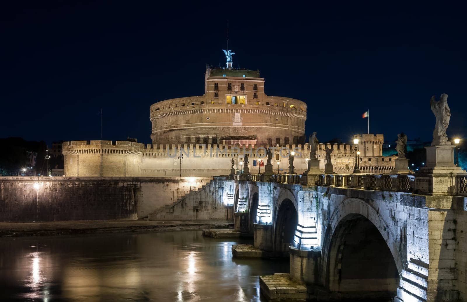 Rome by night, Sant' Angelo castle