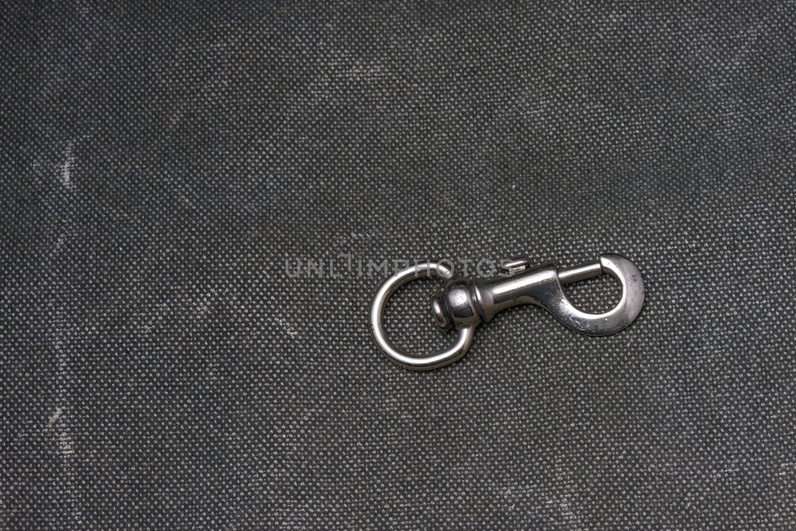 A Carabiner on a texile background