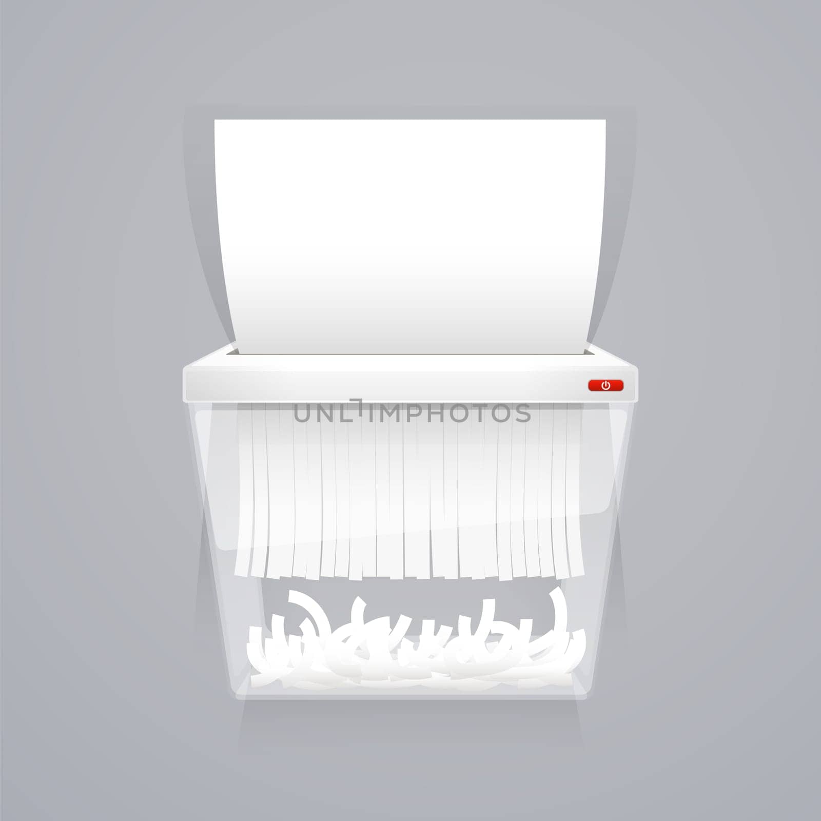 Paper Shredder Machine Vector Illustration. Clipping paths included in additional jpg format.