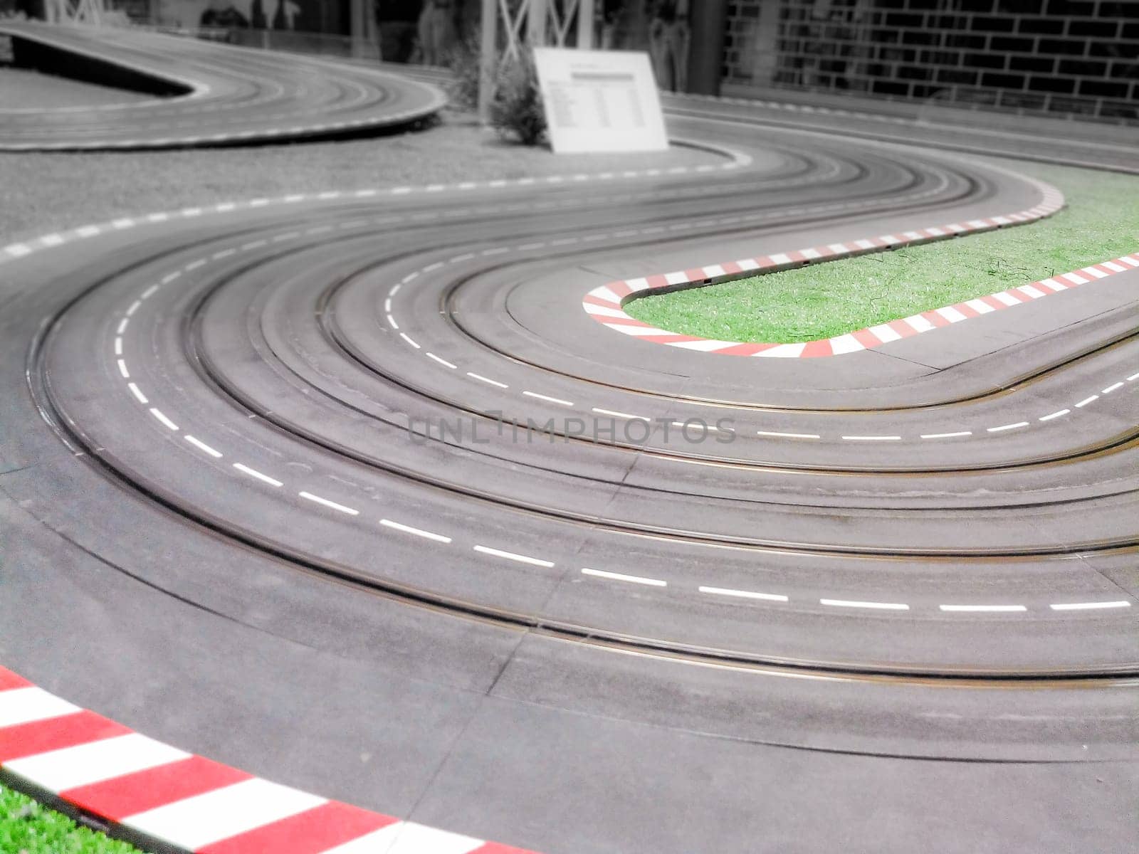 Toys circuit gymkhana. Shot of a toys circuit