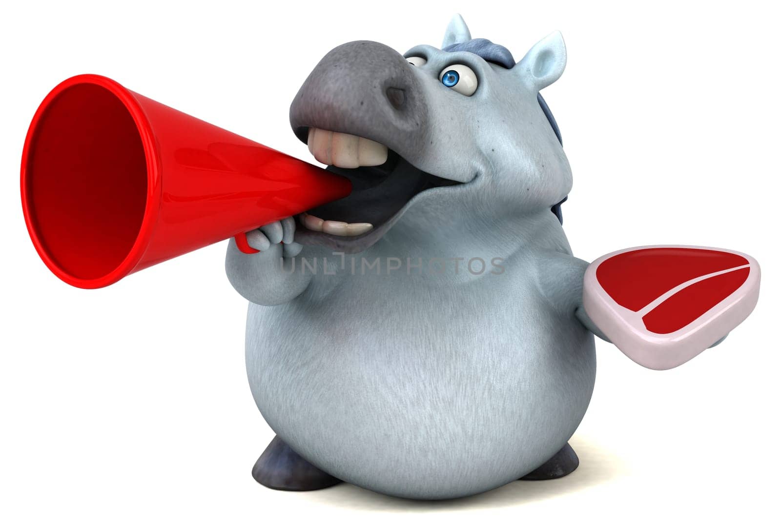 Fun horse - 3D Illustration