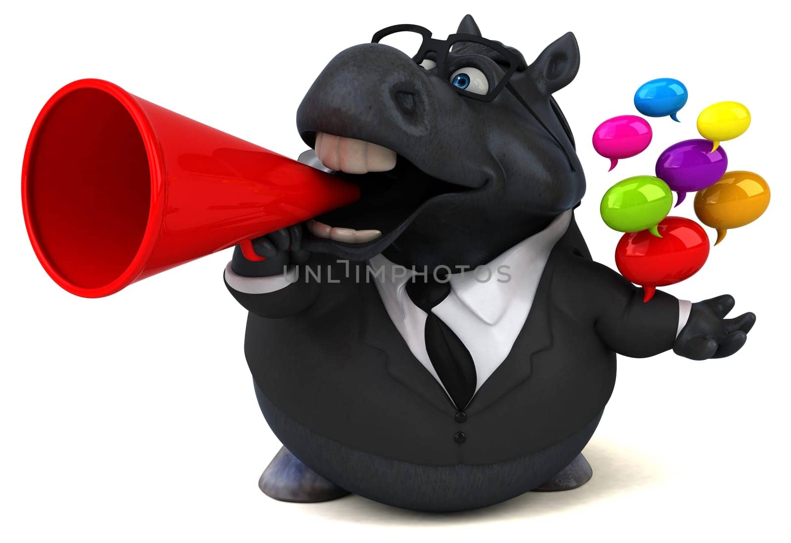 Fun horse - 3D Illustration