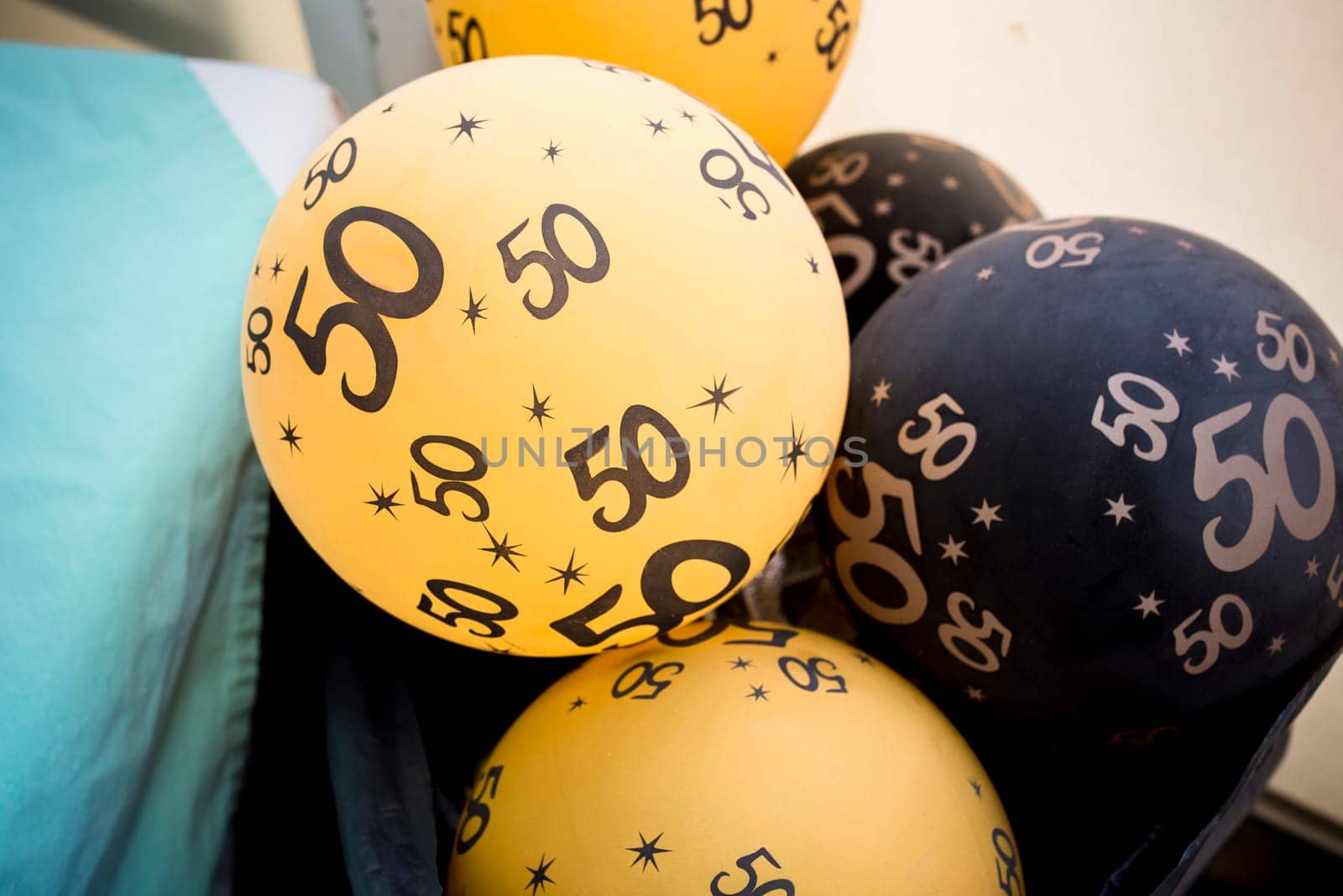 Soft balloons to decorate love celebrations. 50th wedding anniversary