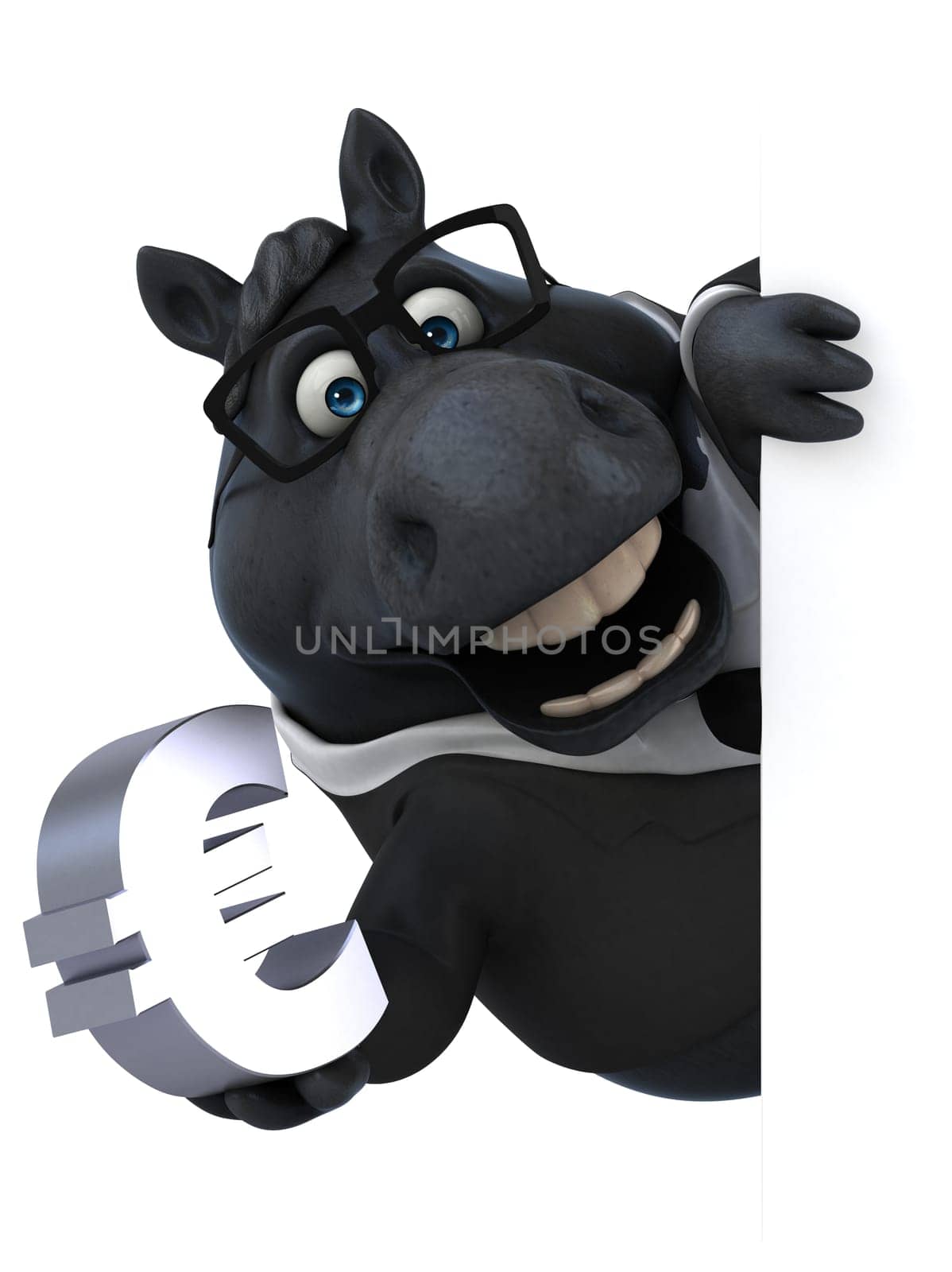 Fun horse - 3D Illustration
