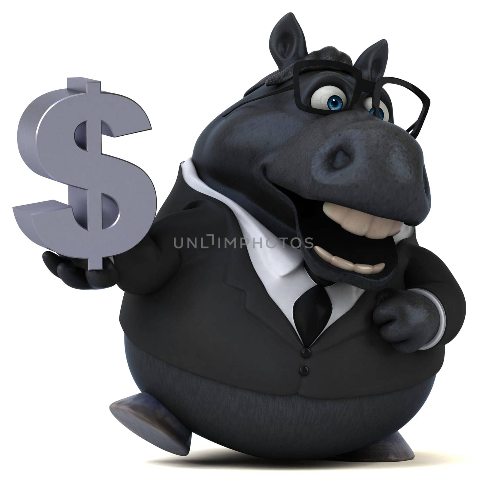 Fun horse - 3D Illustration