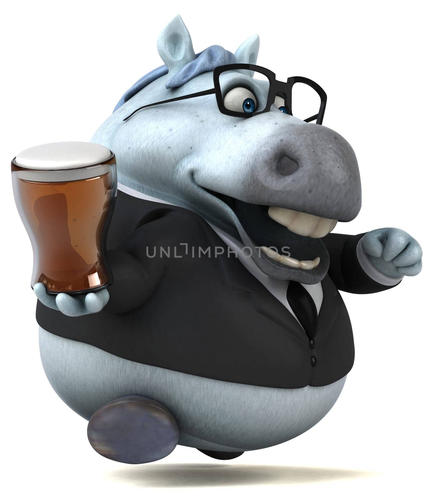 Fun horse - 3D Illustration