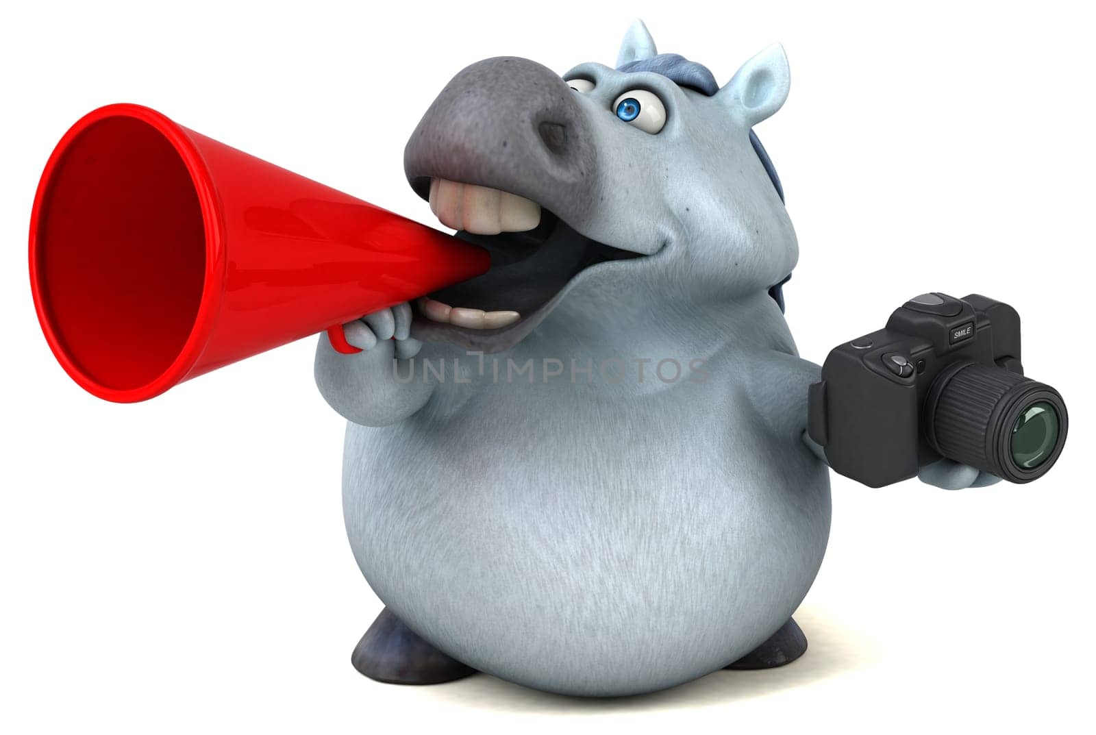 Fun horse - 3D Illustration
