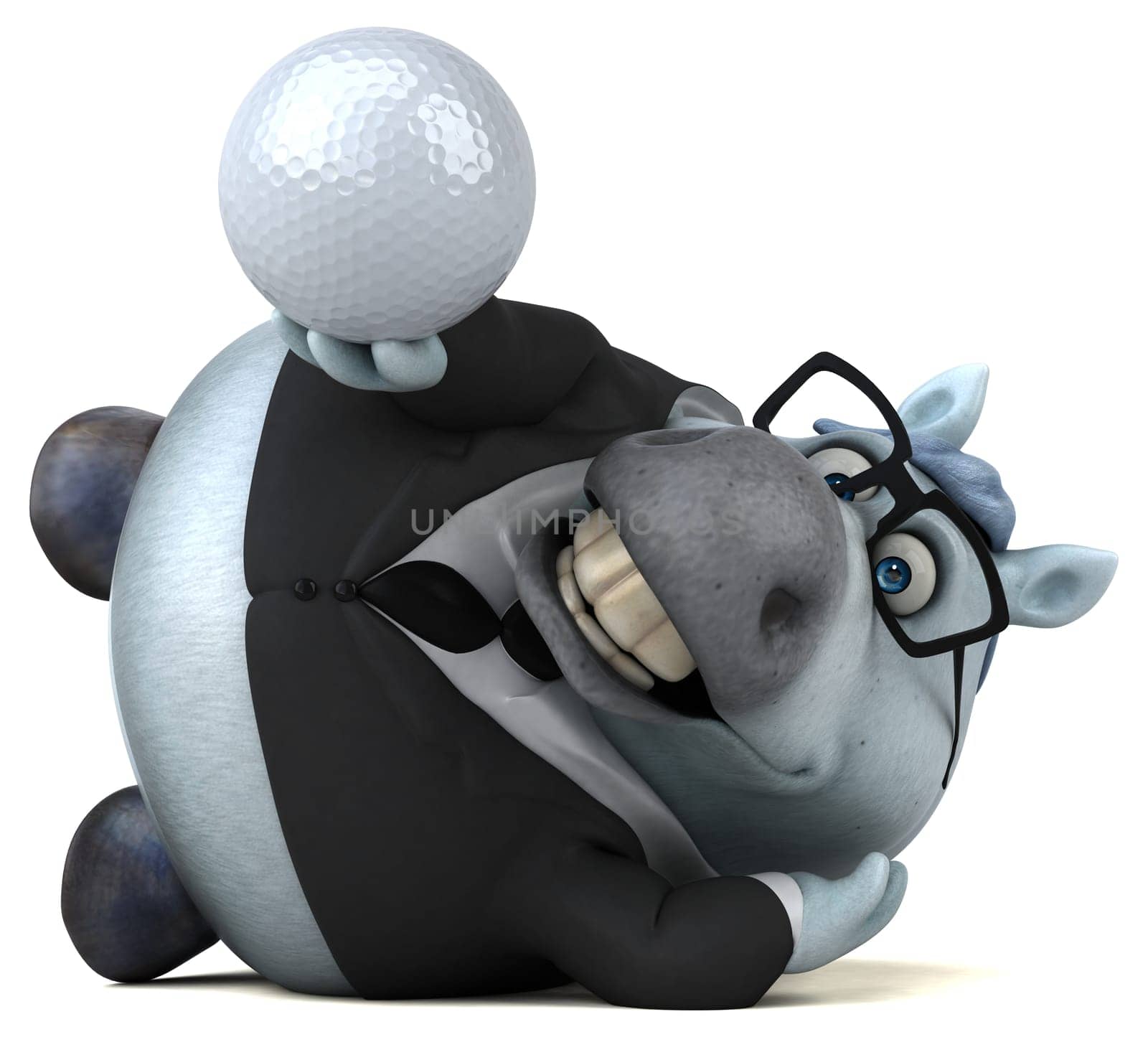 Fun horse - 3D Illustration