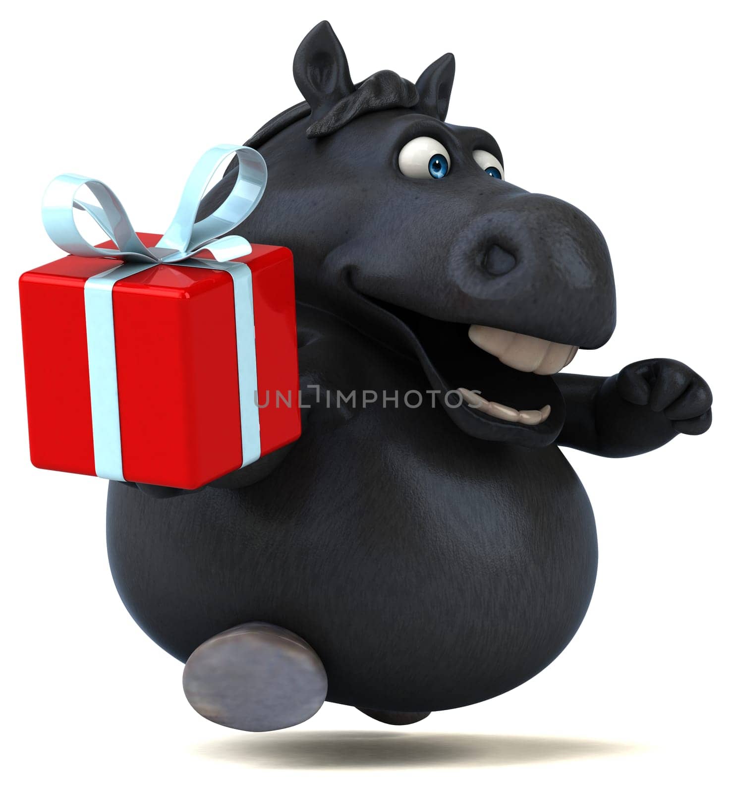 Fun horse - 3D Illustration