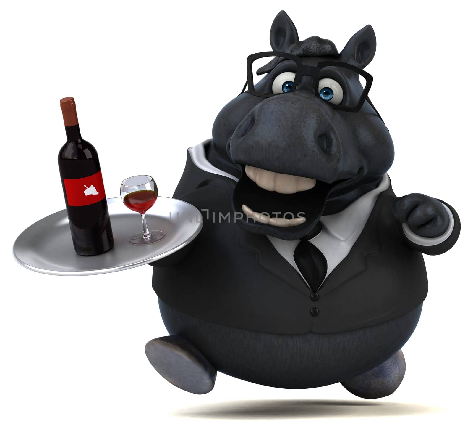 Fun horse - 3D Illustration