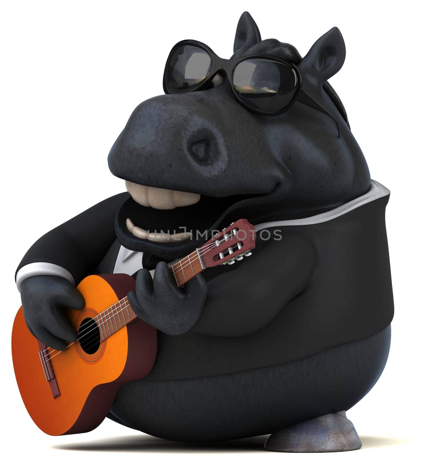 Fun horse - 3D Illustration