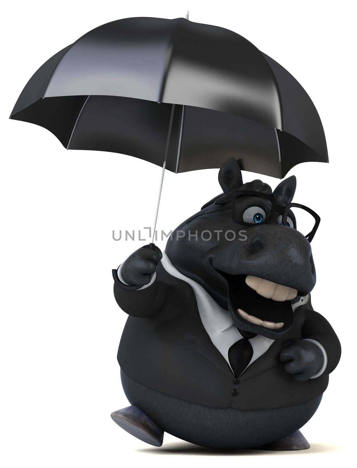 Fun horse - 3D Illustration