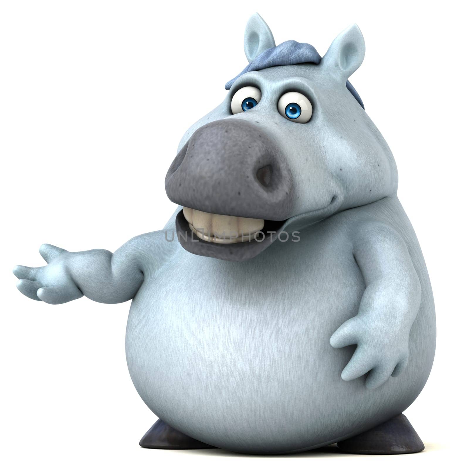 Fun horse - 3D Illustration