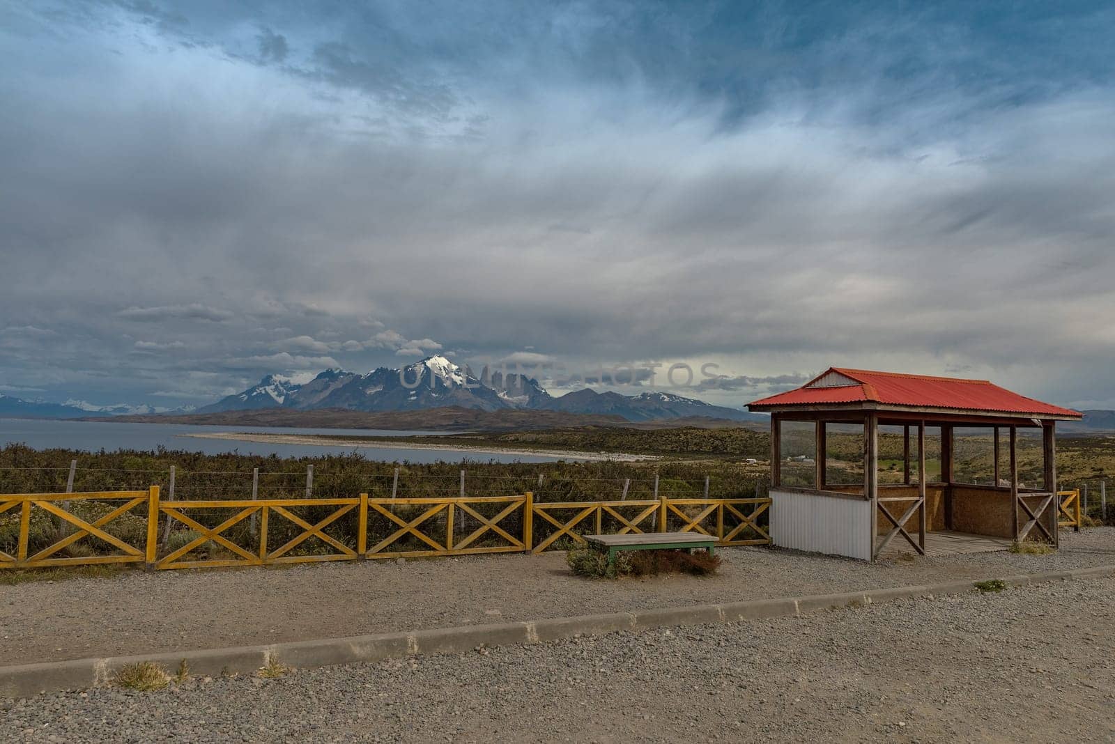 Panorama of Torres del Paine National Park, Patagonia, Chile