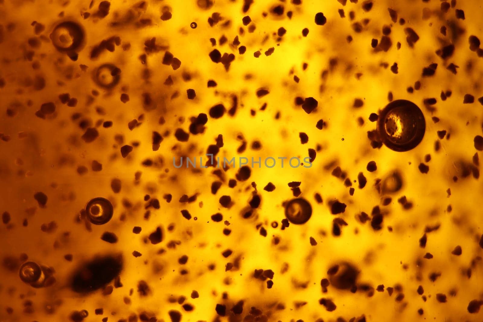 abstract golden background bubbles rare shapes different