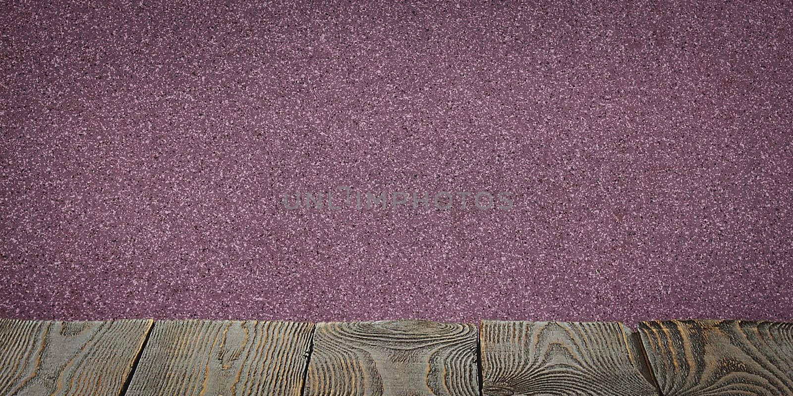 The background is blank wooden boards and a textured plastered wall with lighting and vignetting. For product demonstrations, free space, layout, mockup, perspective board, background board.