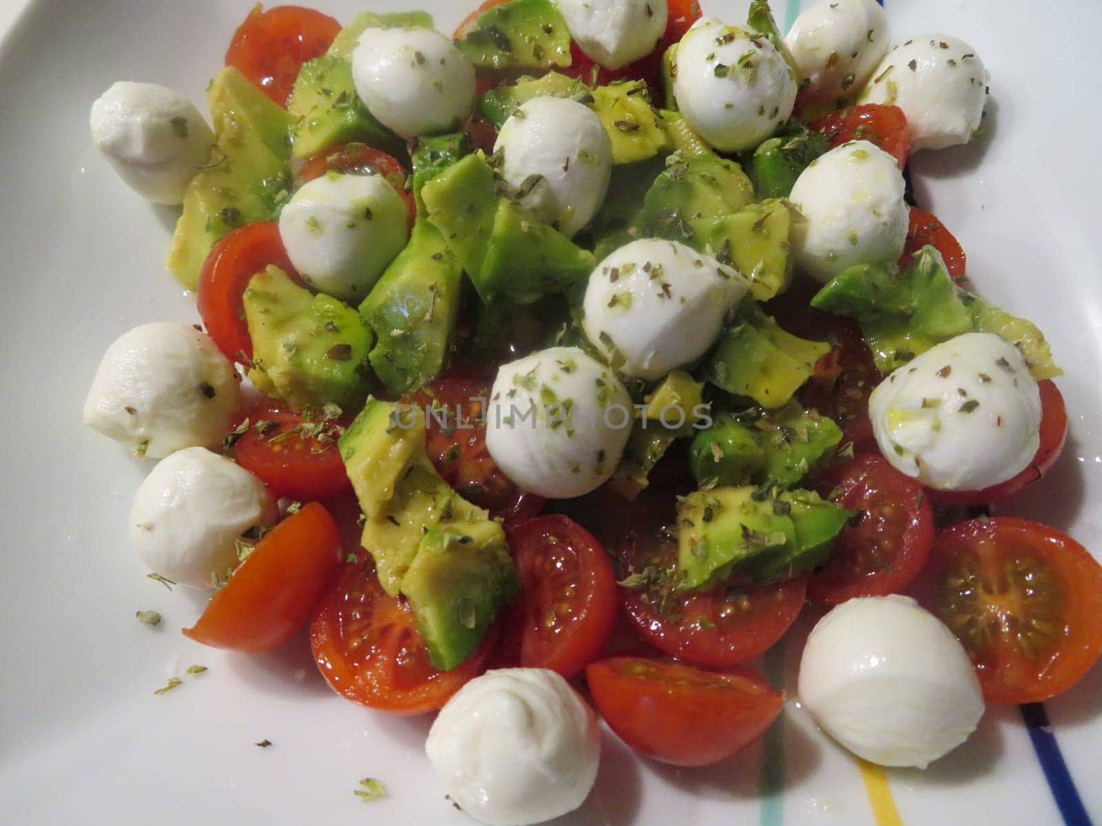delicious salad lettuce canons cheese fresh aromatic tomato