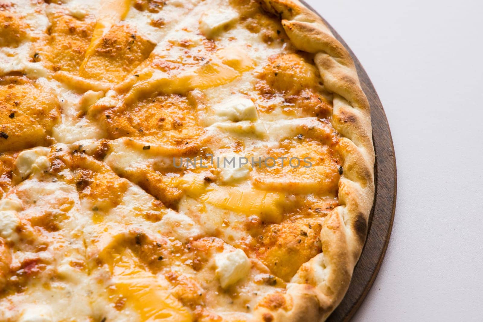 a pizza with natural ingredients