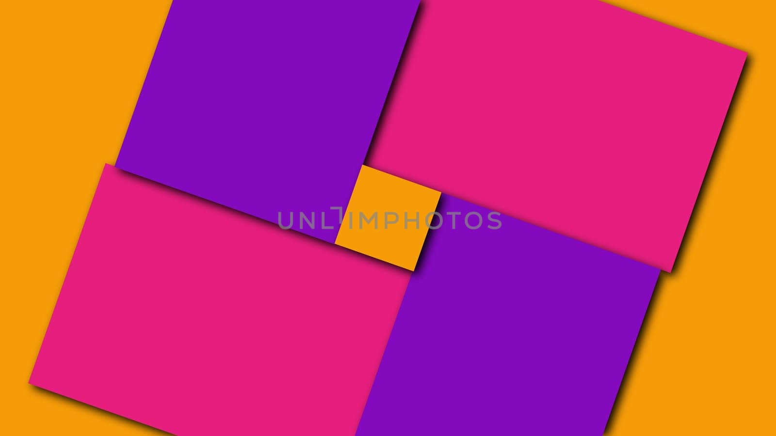 Geometric colorful shapes, computer generated. 3d render visual background