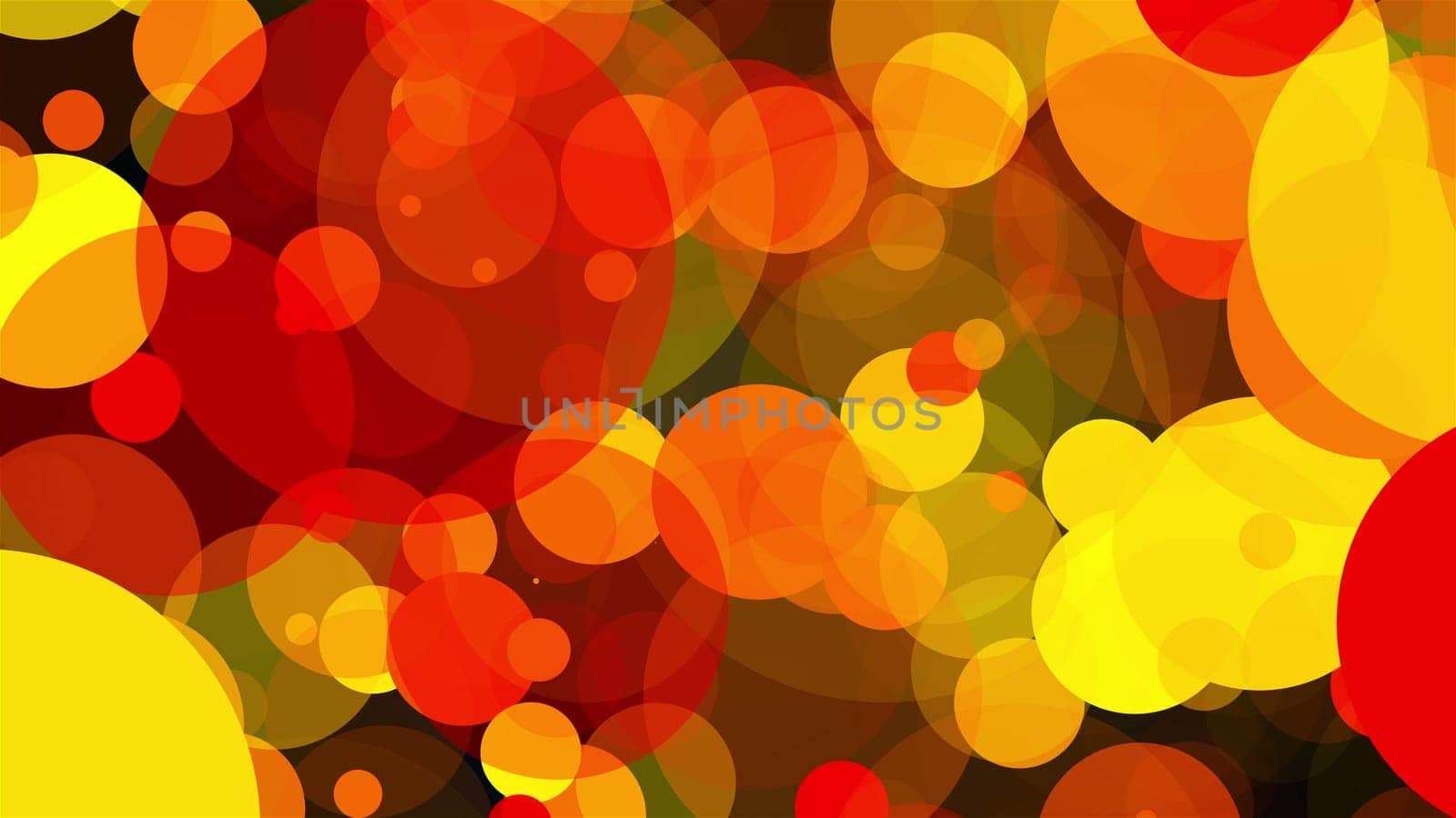 Abstract multicolored backdrop with many of big transparent circles. Computer generated 3d render