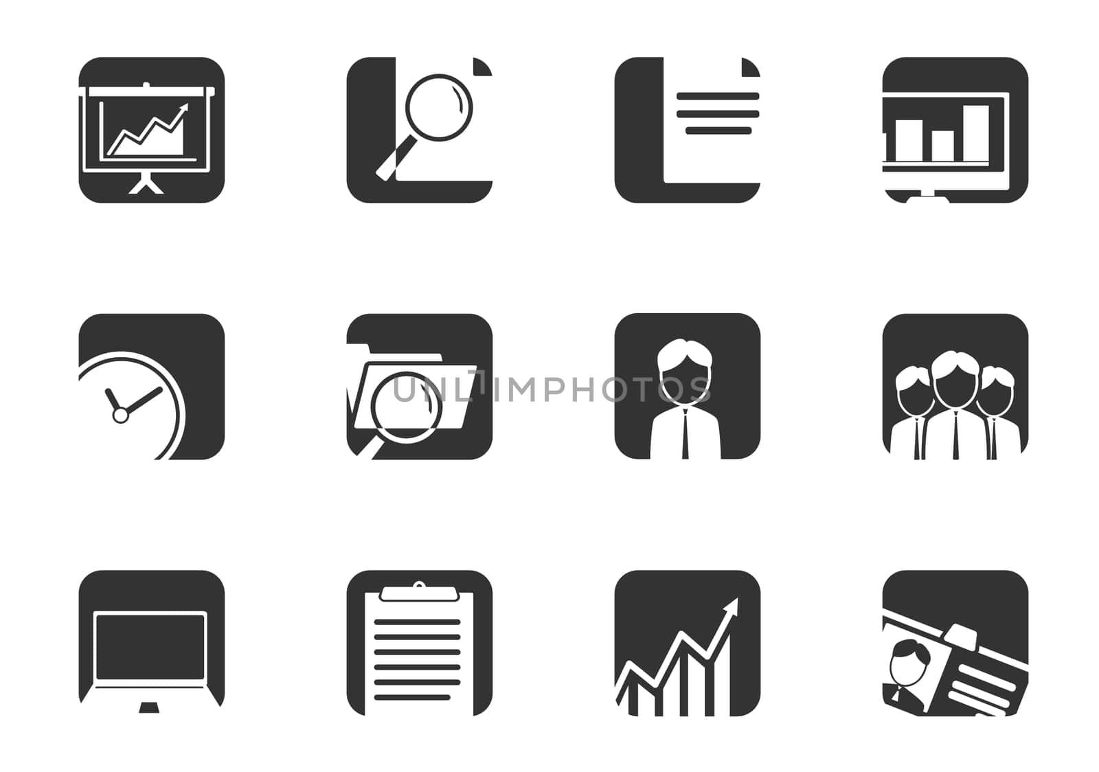 Business icon set for your design. vector icons