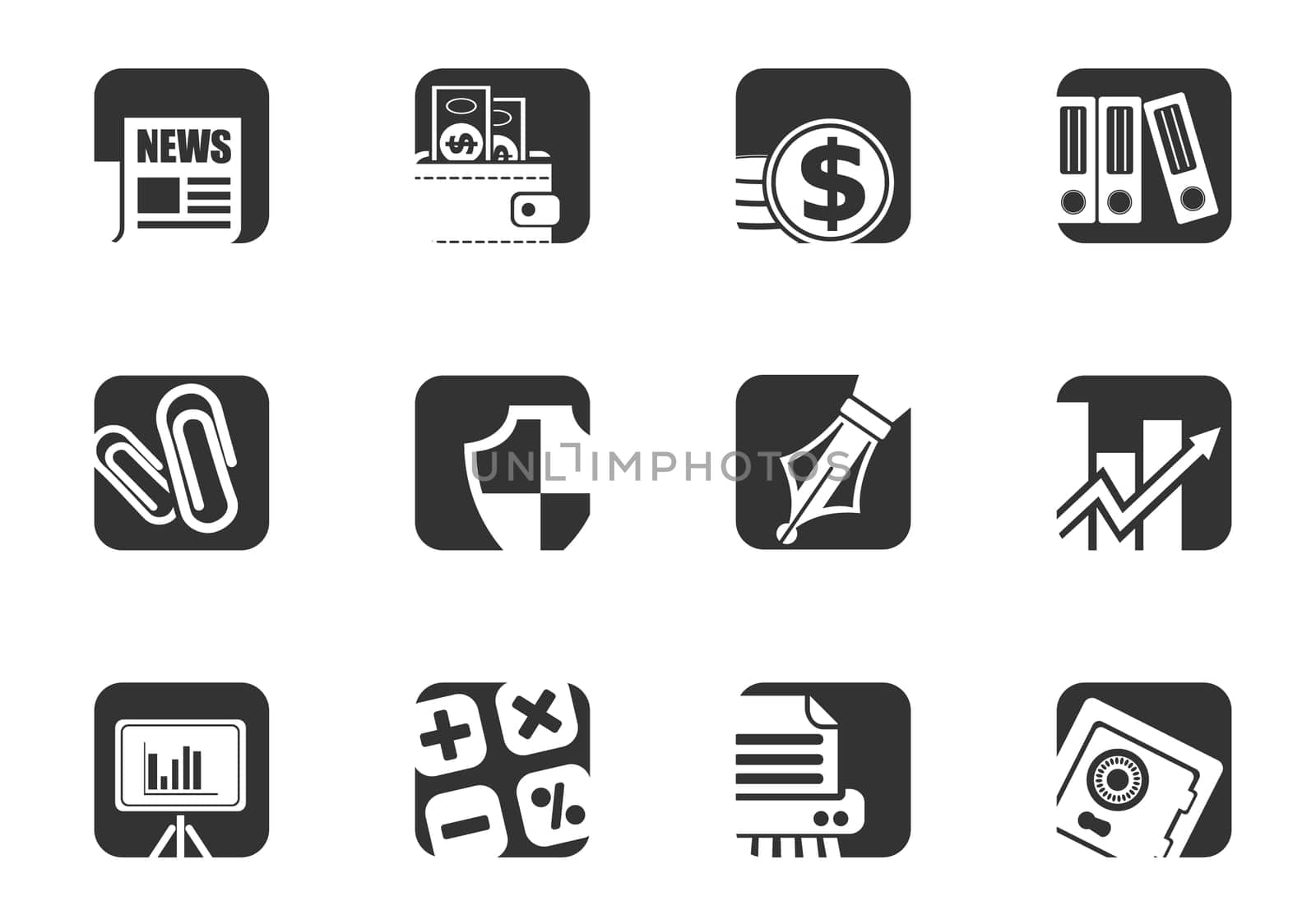 Business icon set for your design. vector icons