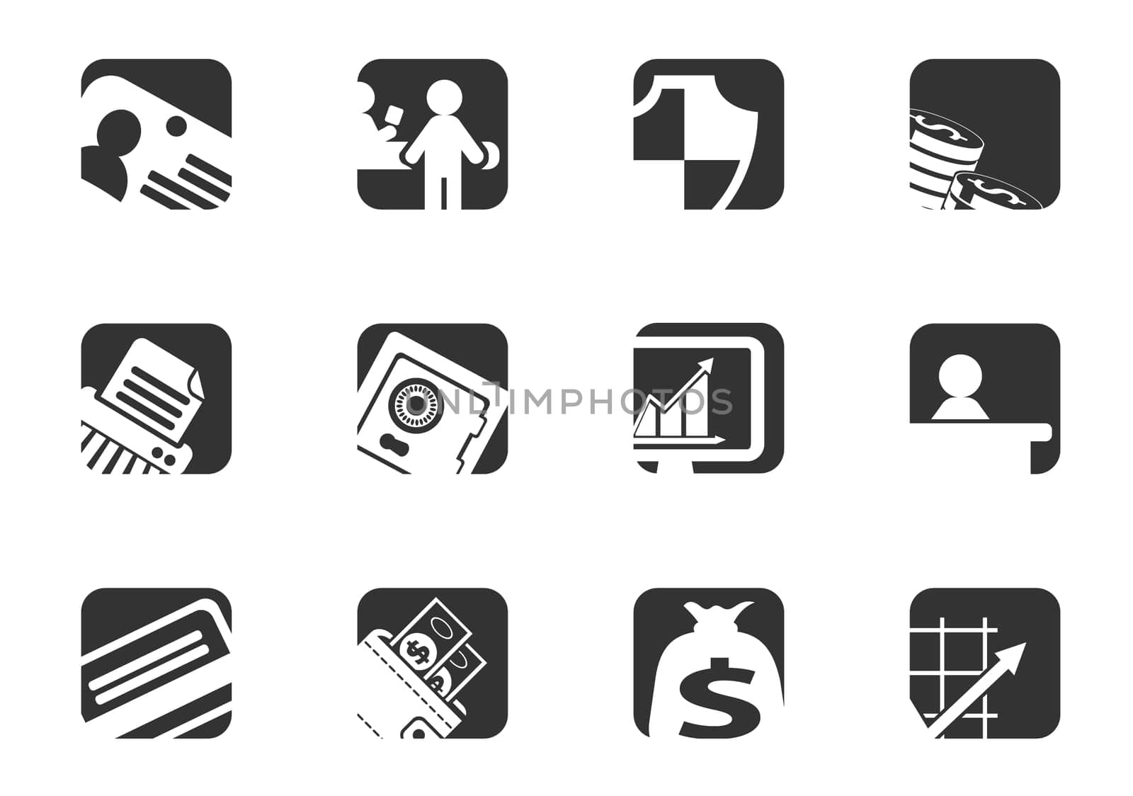 Finance icon set for your design. vector icons