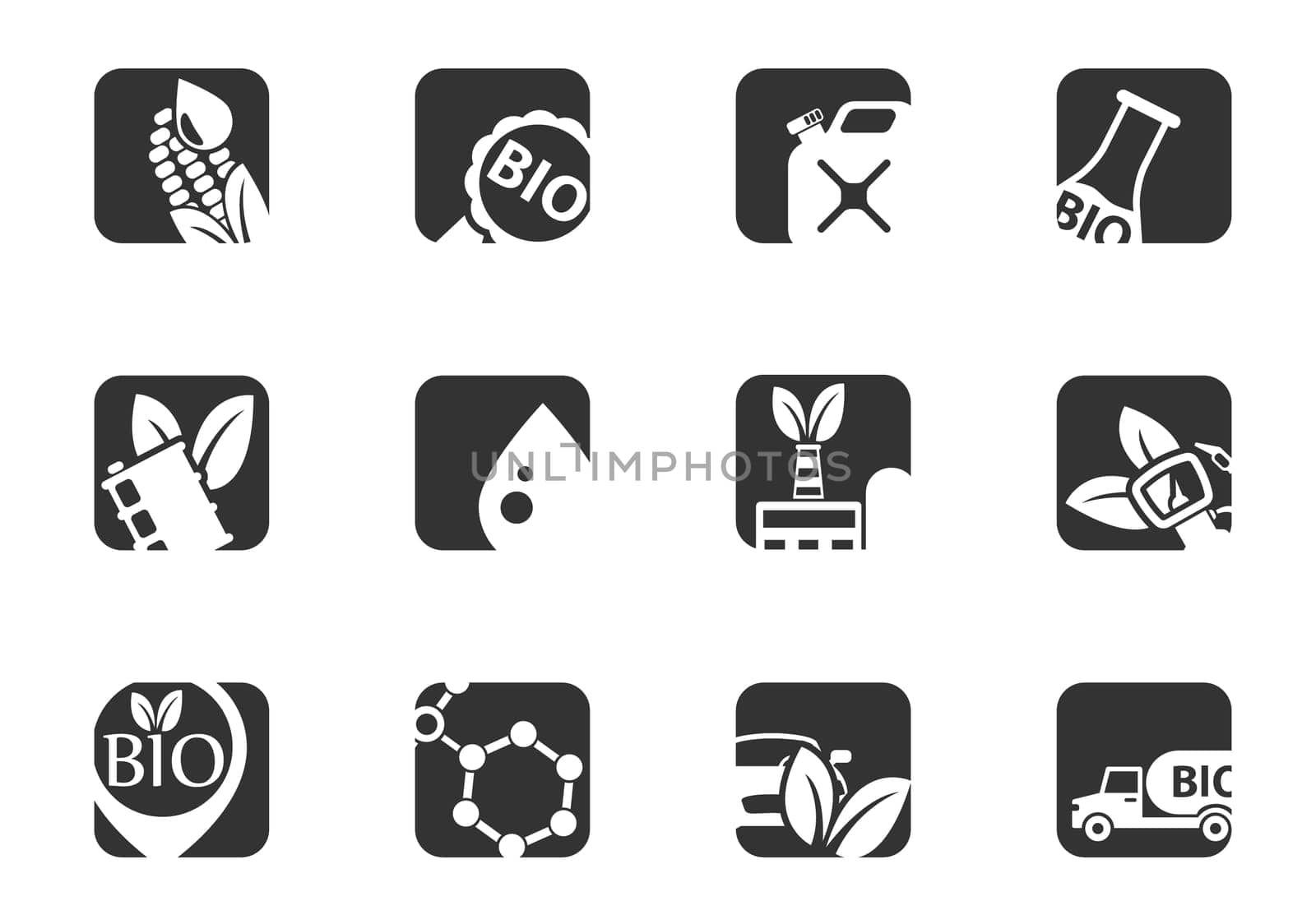 BIO fuel icon set for your design. vector icons