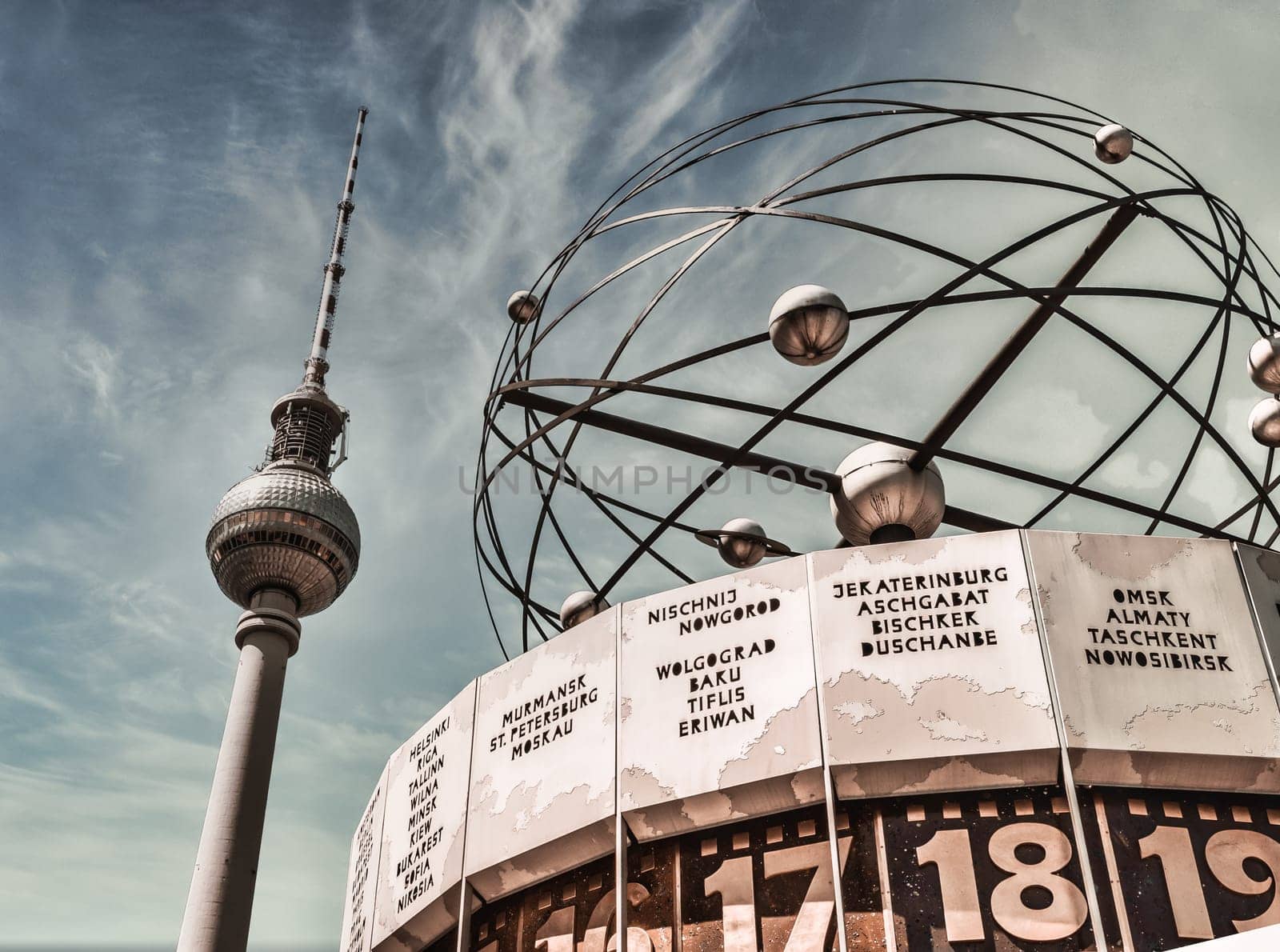 Berlin Television Tower, low angle