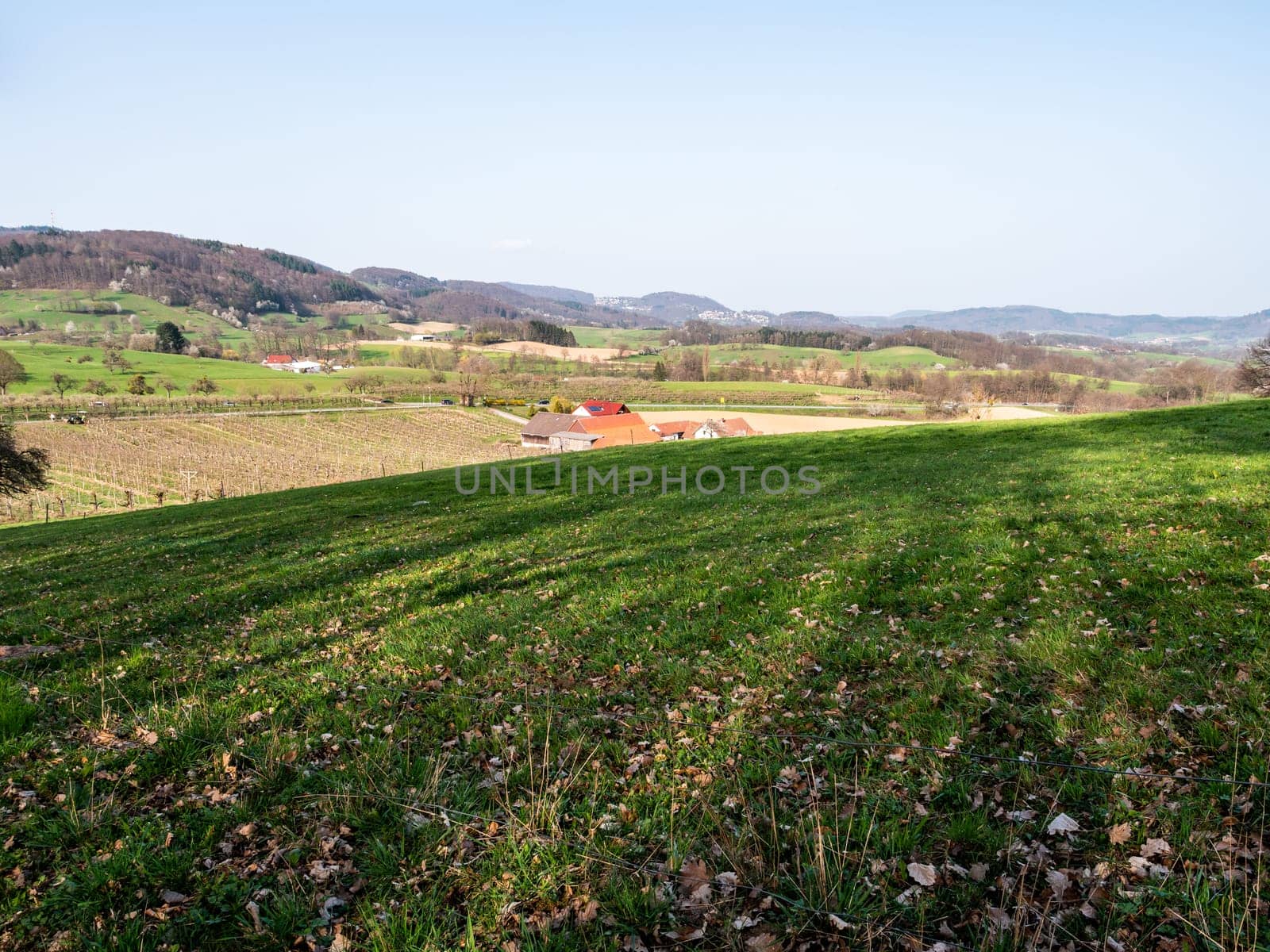Heppenheim, Odenwald landscape, spring, germany