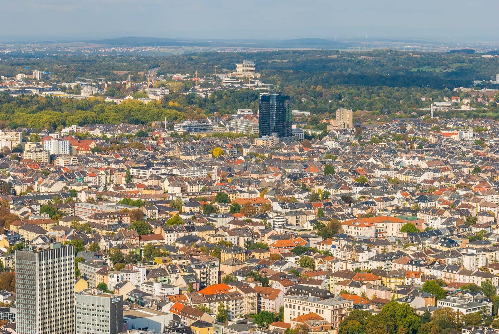 Frankfurt from above, Germany