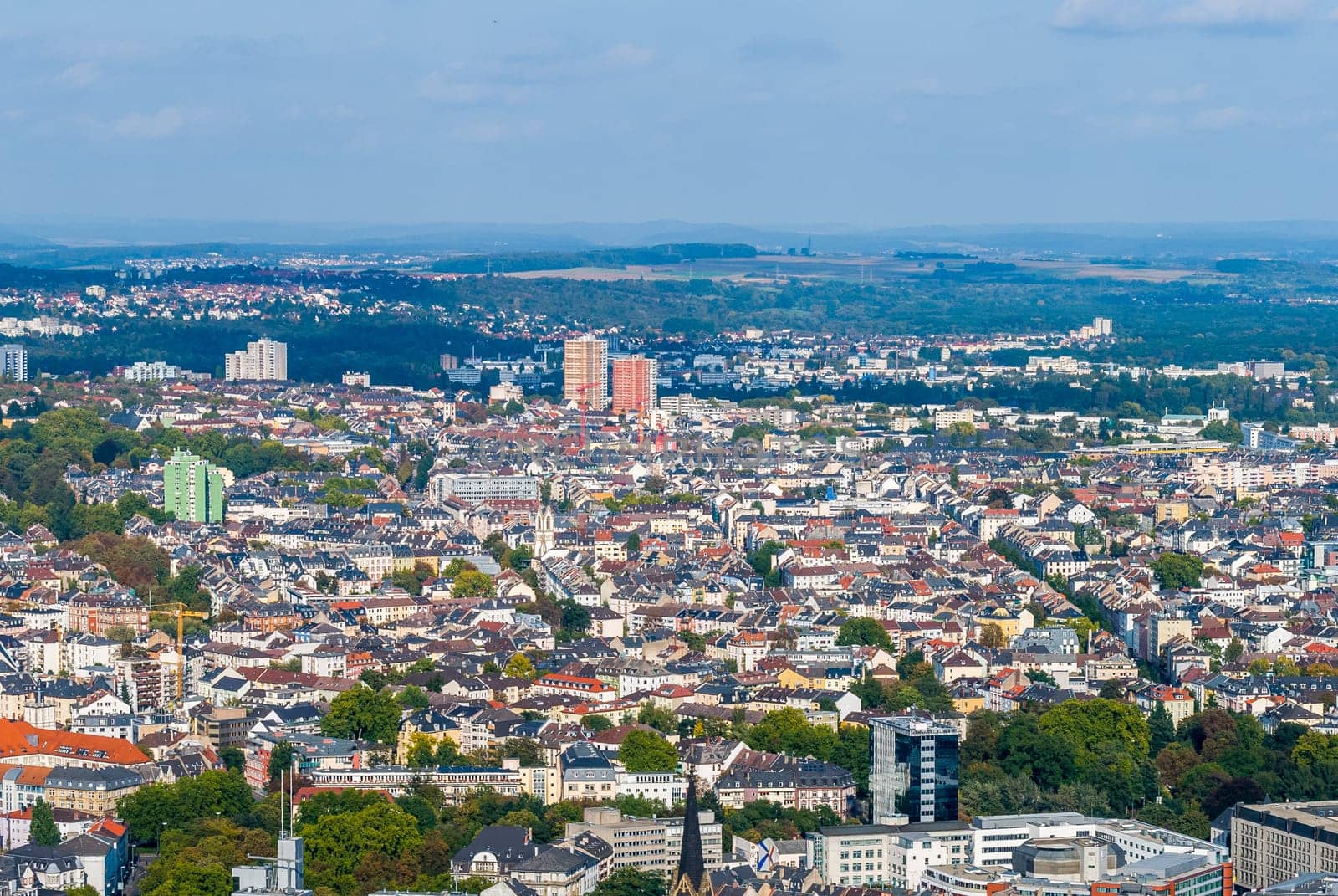 Frankfurt from above, Germany
