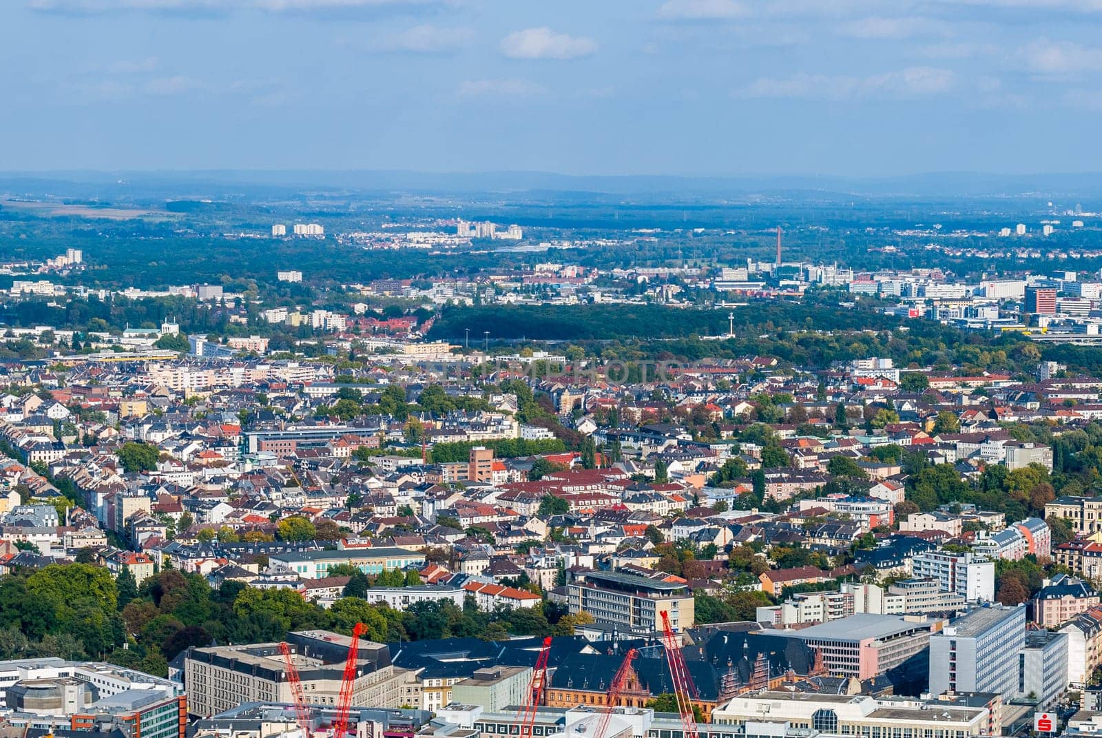 Frankfurt from above, Germany