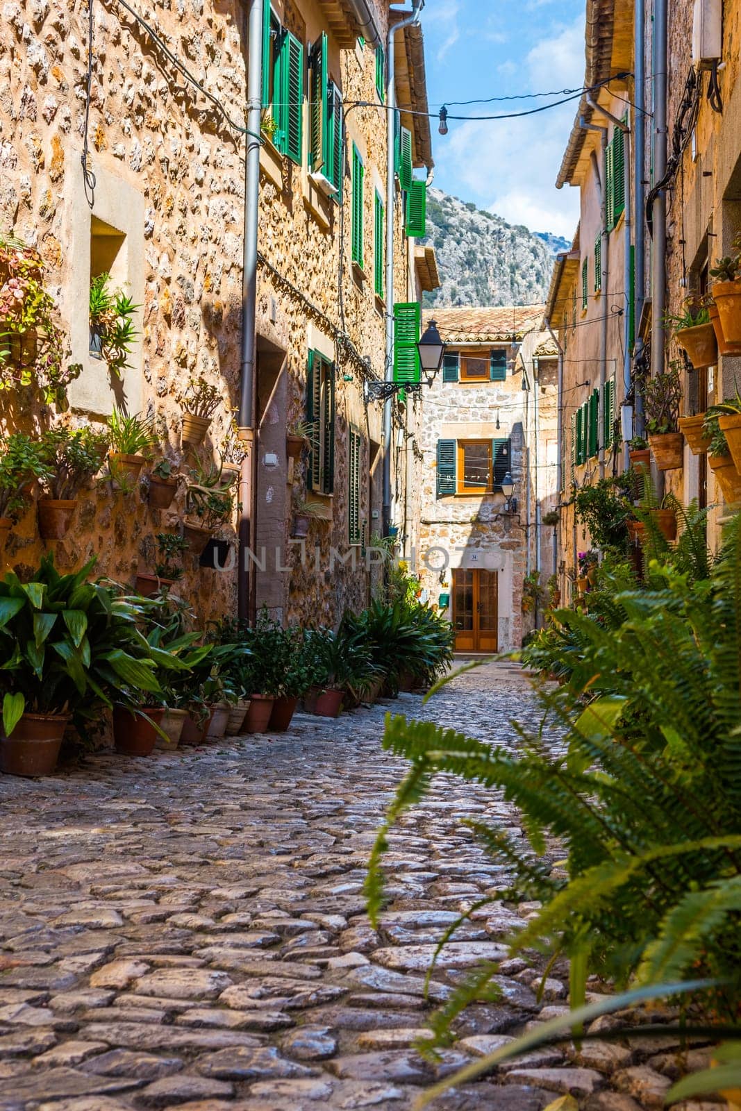 Plant Street in Valldemossa, Majorca
