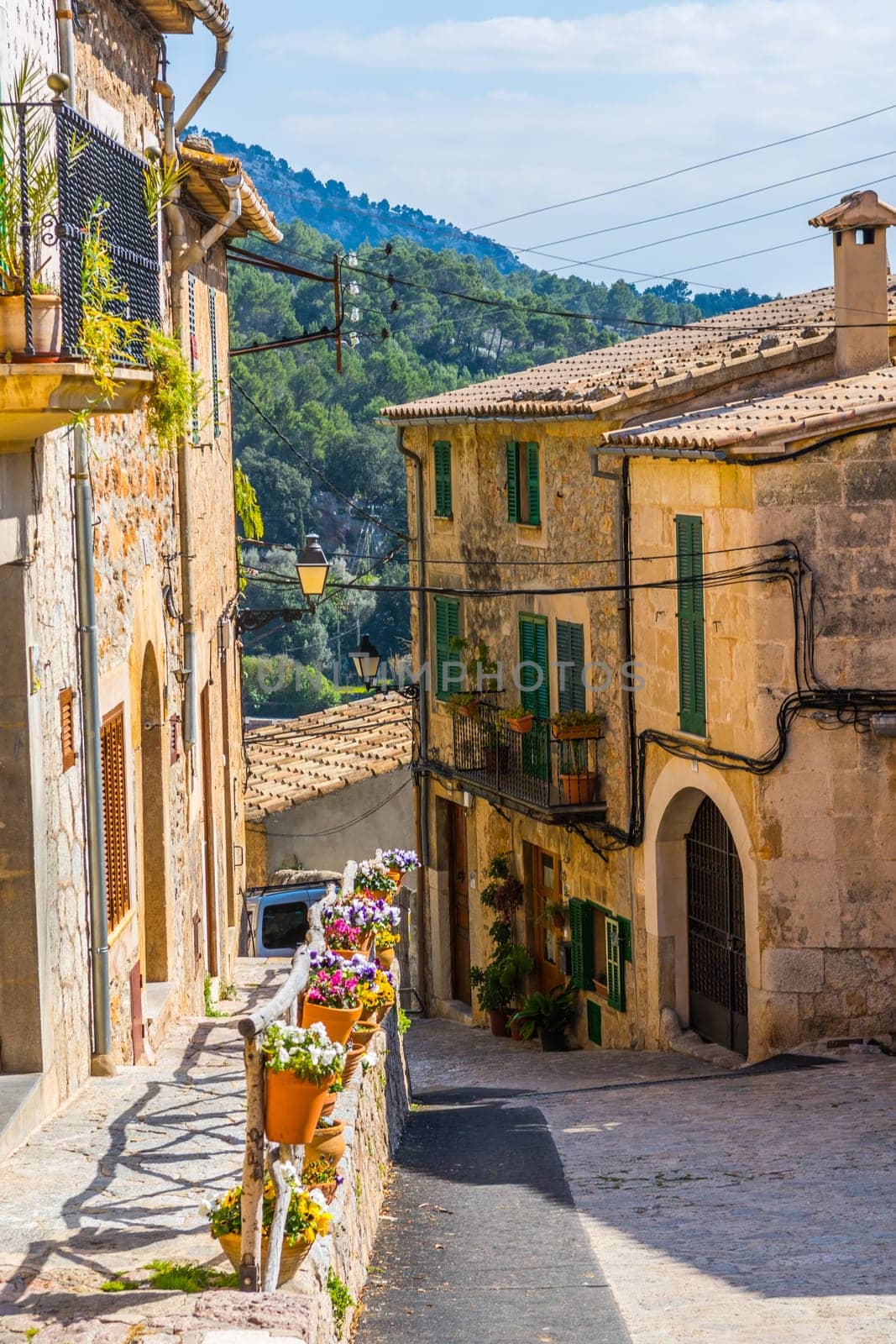 Plant Street in Valldemossa, Majorca
