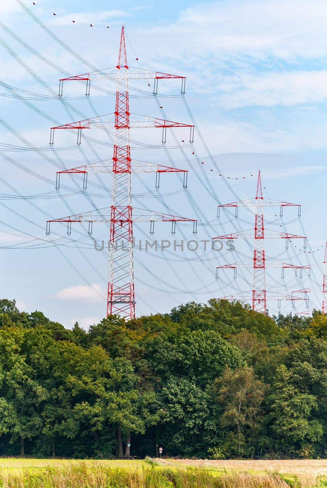 Pylons near Darmstadt (germany)