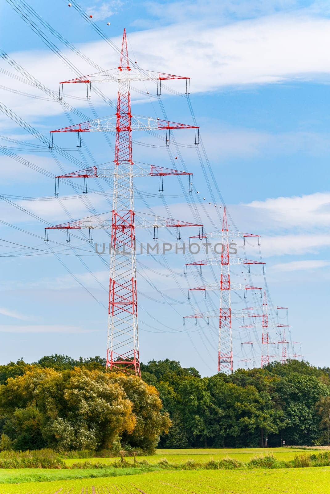 Pylons near Darmstadt (germany)