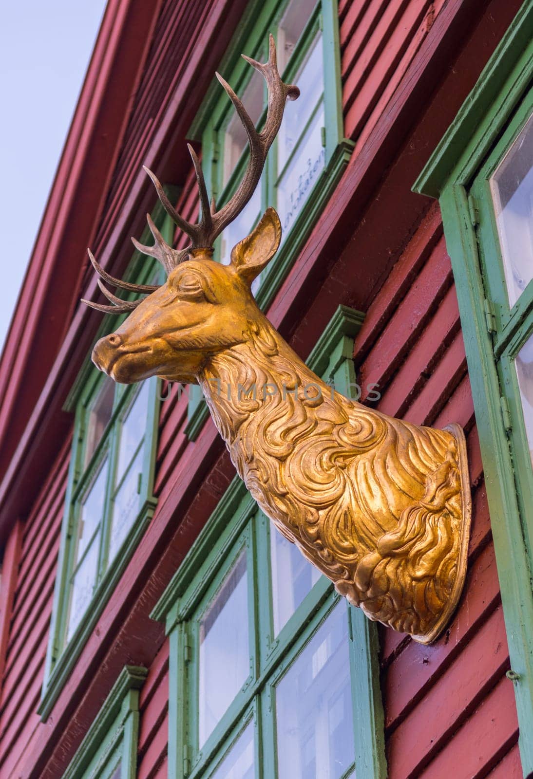 Deer monument in Bergen, Norway