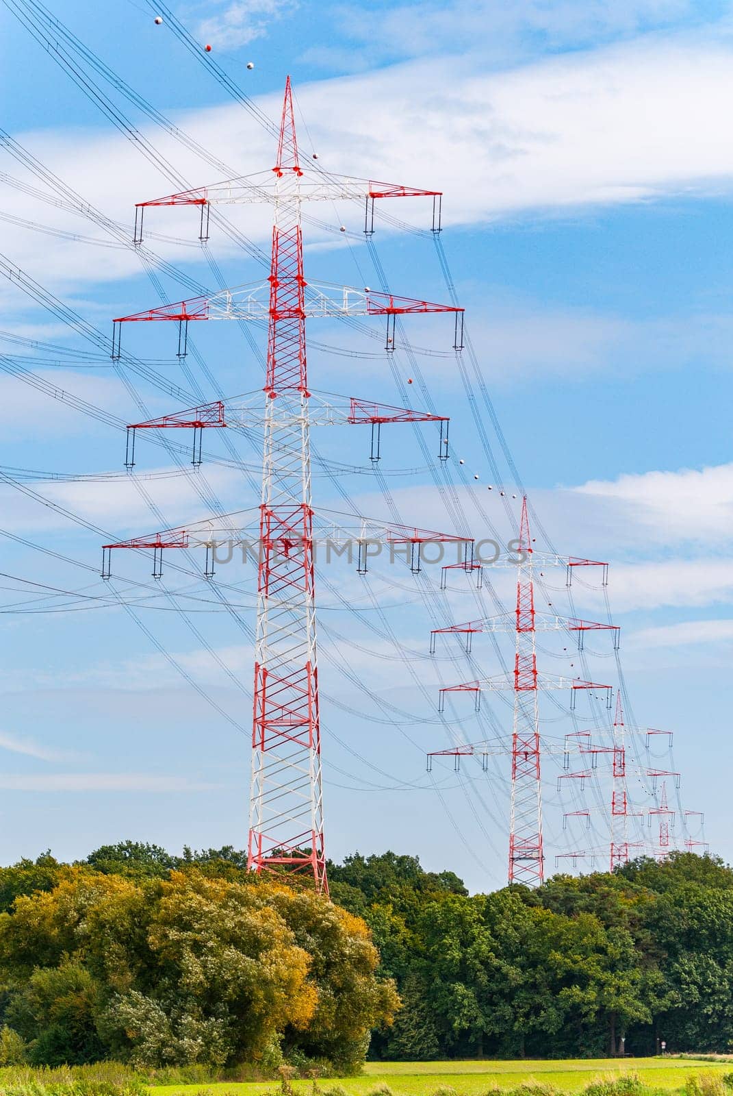 Pylons near Darmstadt (germany)