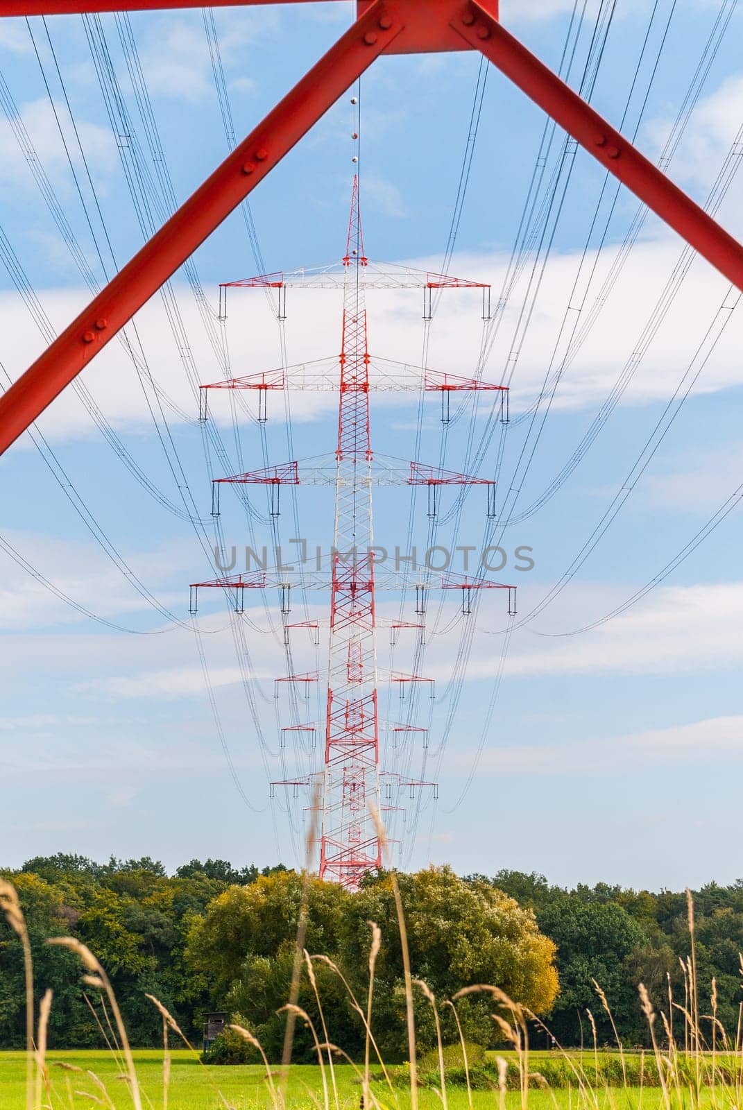 Pylons near Darmstadt (germany)