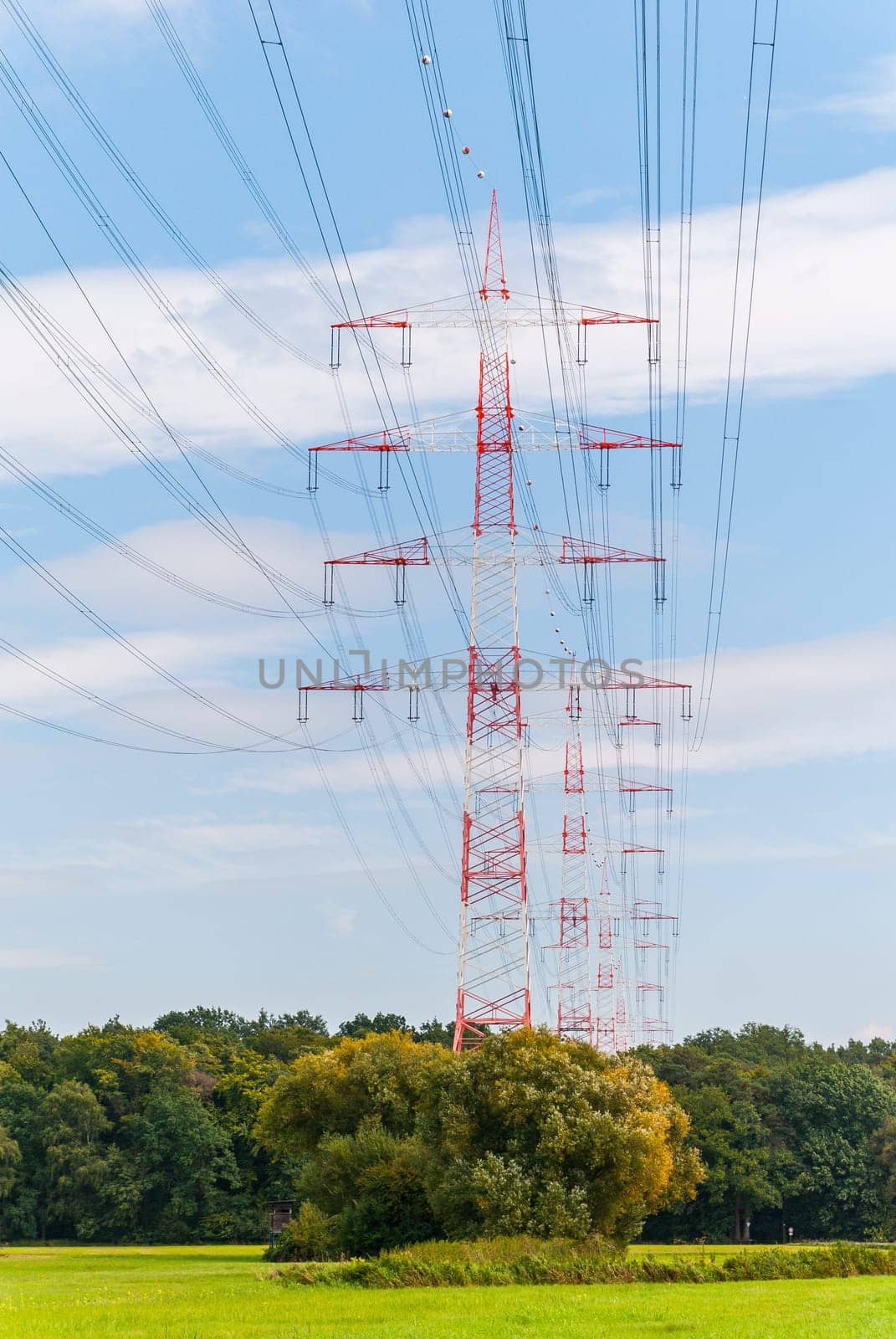 Pylons near Darmstadt (germany)